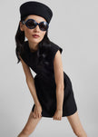 Bryn Cinched Mini Dress - Black