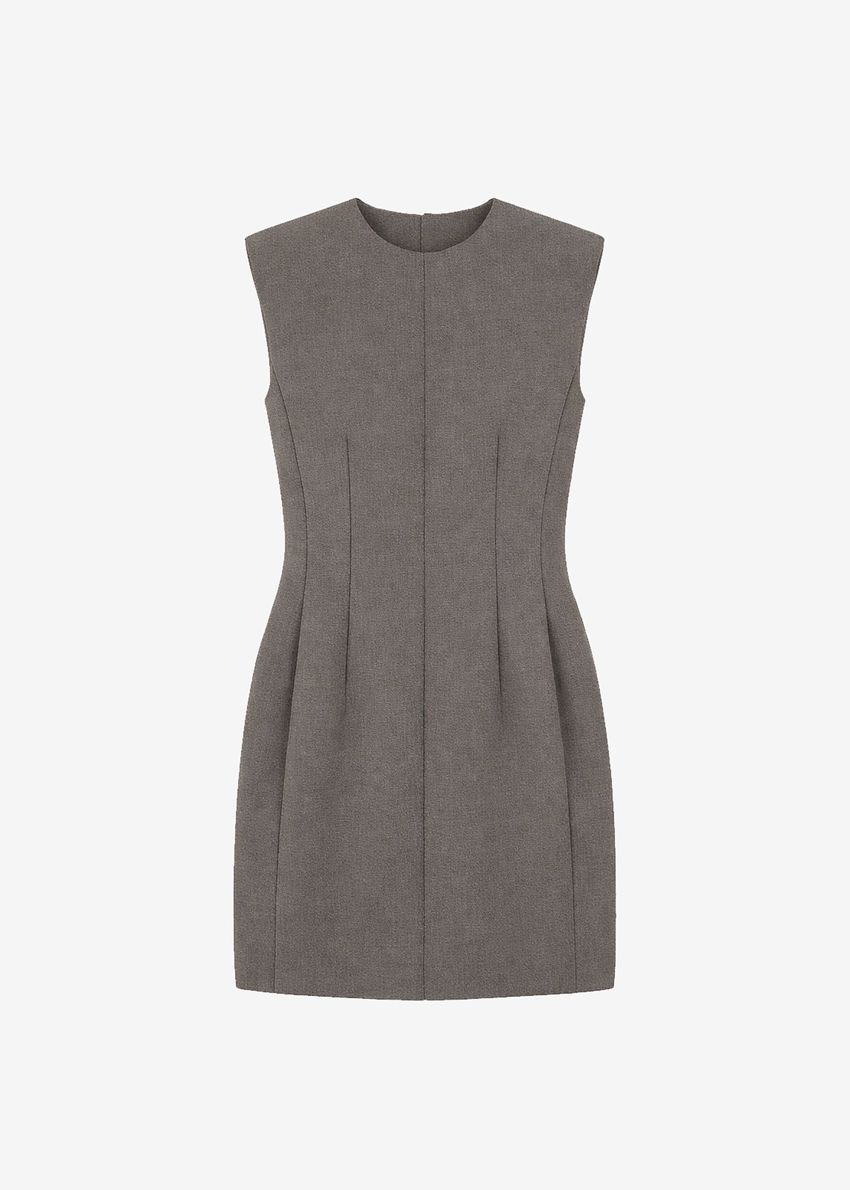 Bryn Cinched Mini Dress - Taupe Melange - 8
