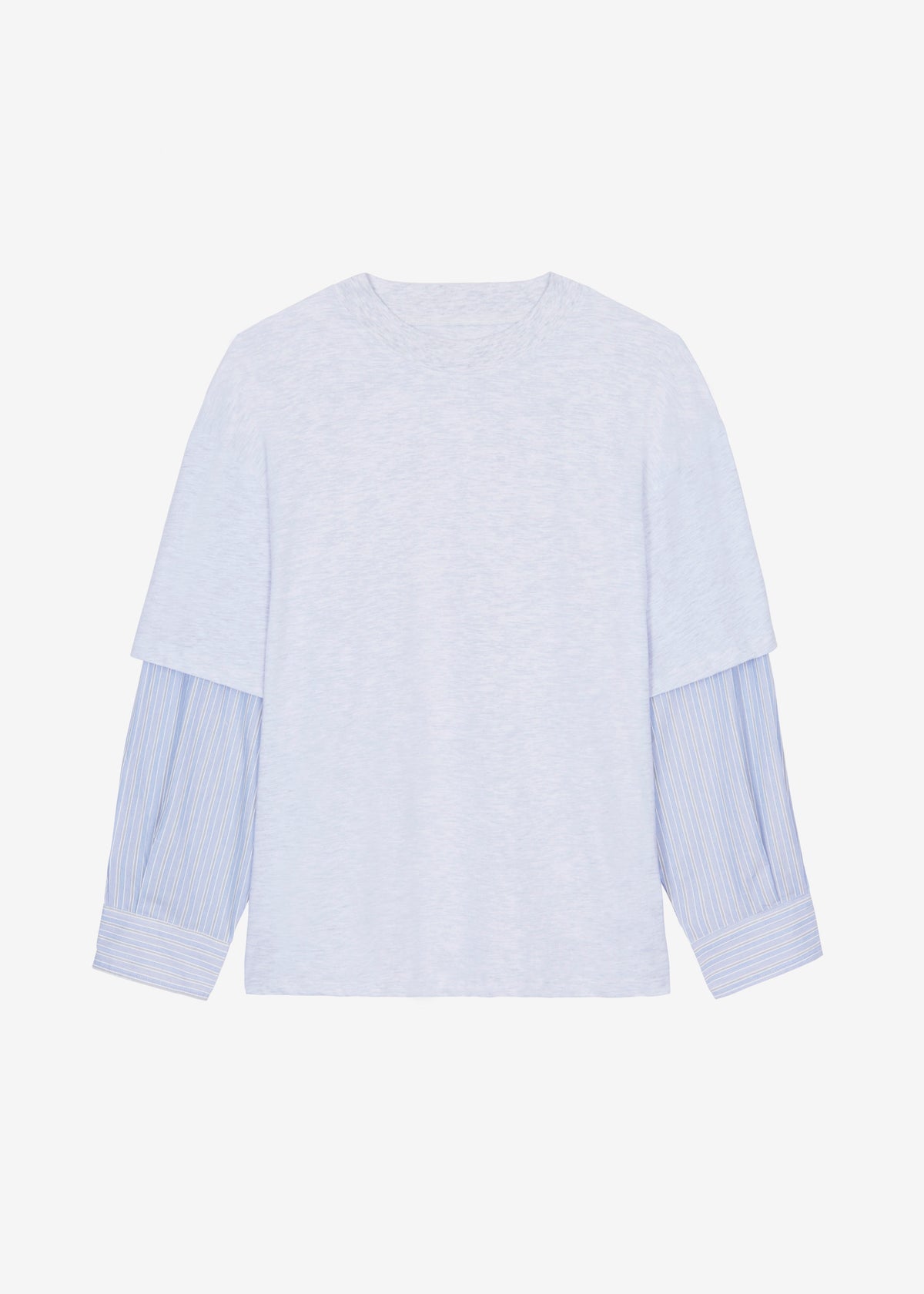 Bryton Layered Tee - Light Grey/Blue - 12