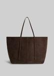 By Malene Birger Abilla Suede Tote Bag - Coffee Brown