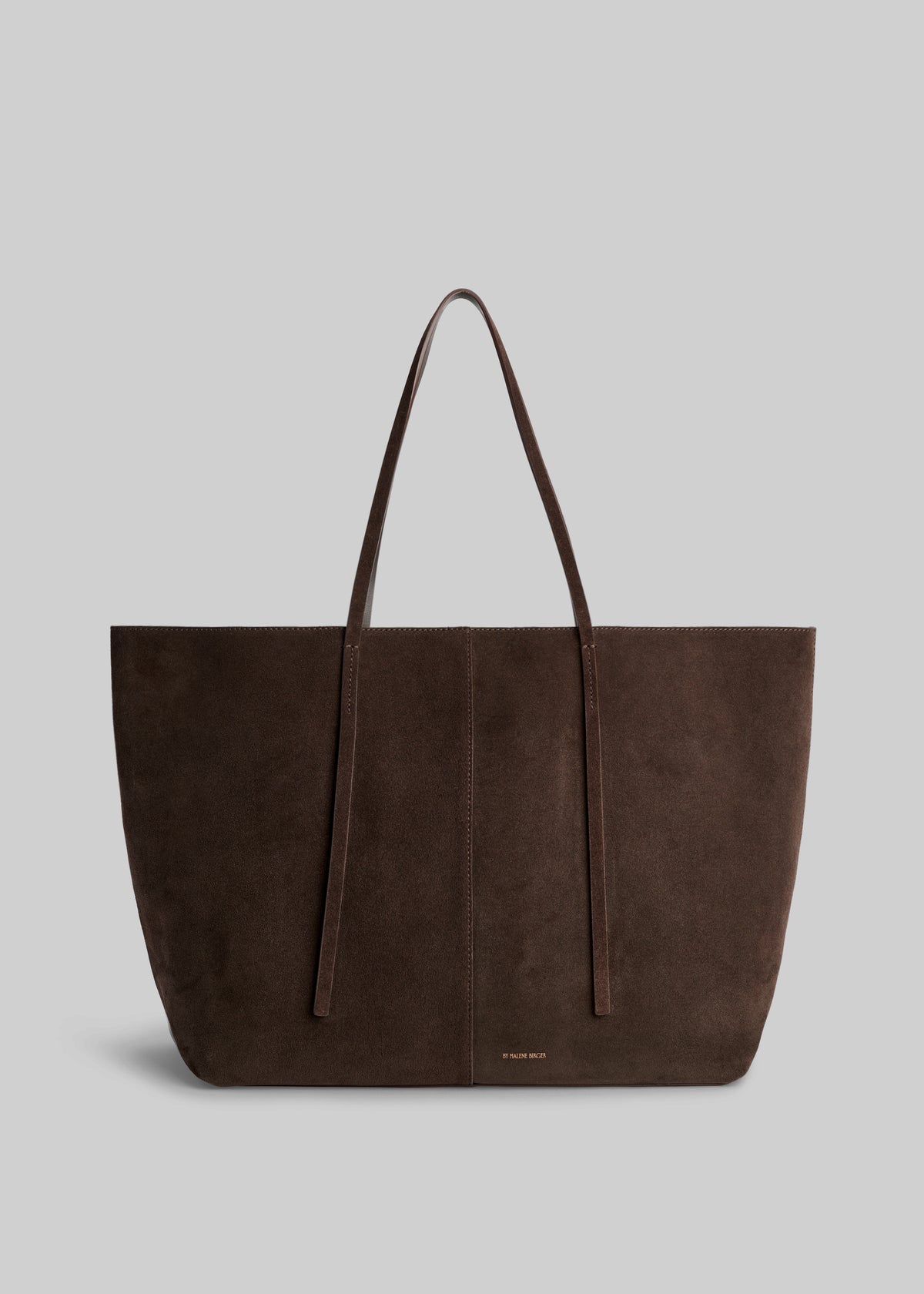 By Malene Birger Abilla Suede Tote Bag - Coffee Brown - 1