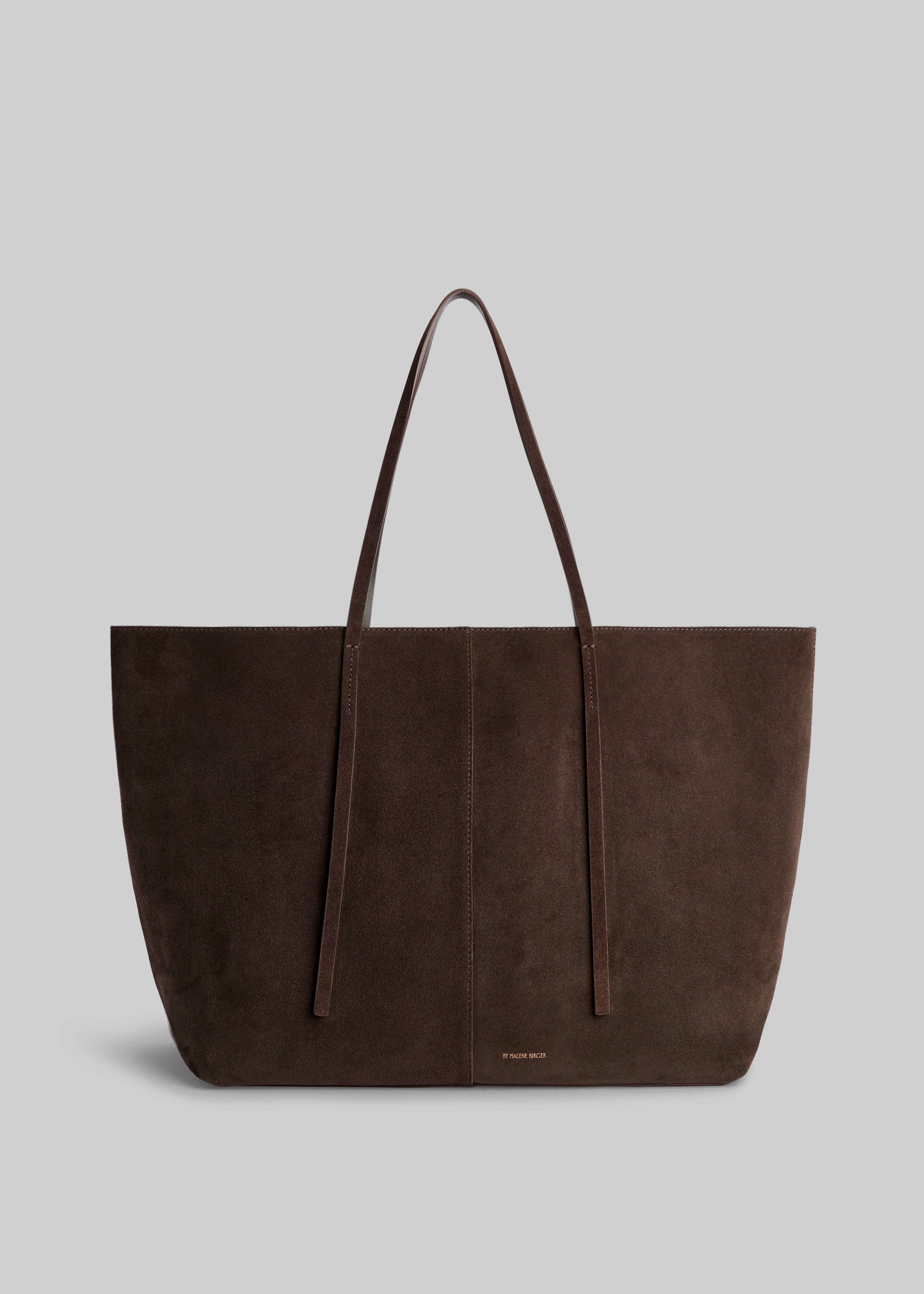 By Malene Birger Abilla Suede Tote Bag - Coffee Brown - 1