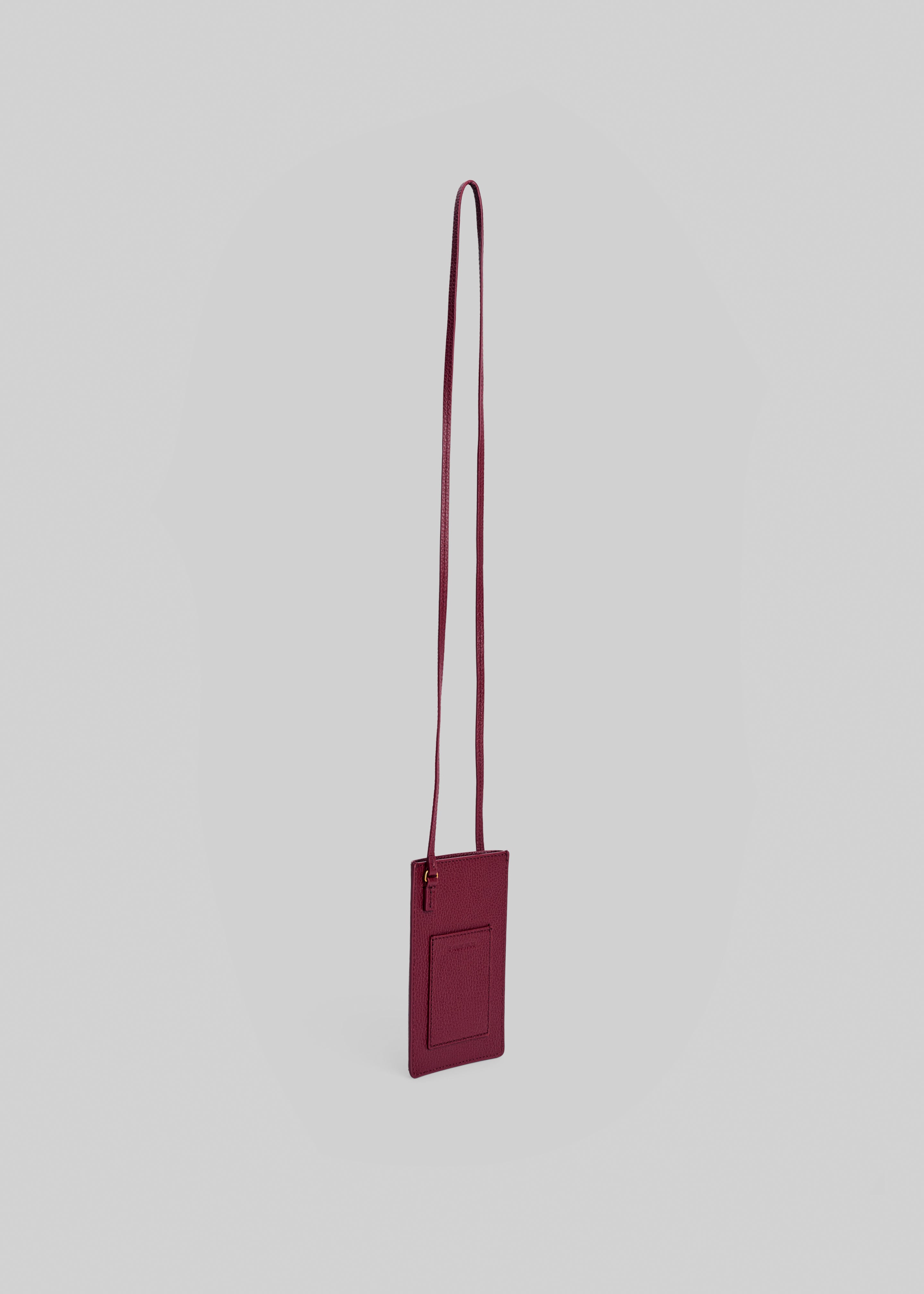 By Malene Birger Aya Phone Leather Pouch - Cabernet - 7