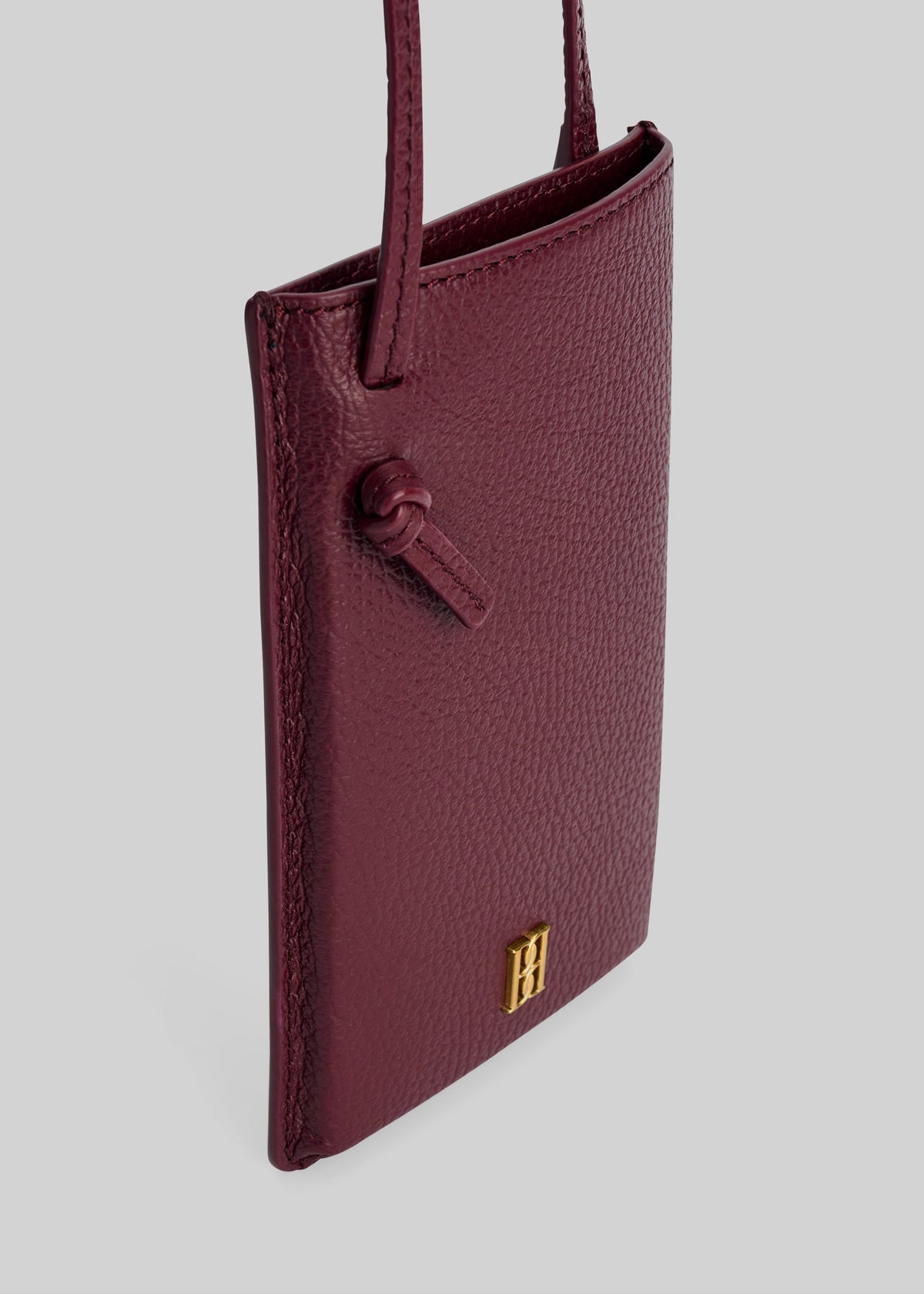 By Malene Birger Aya Phone Leather Pouch - Cabernet - 4