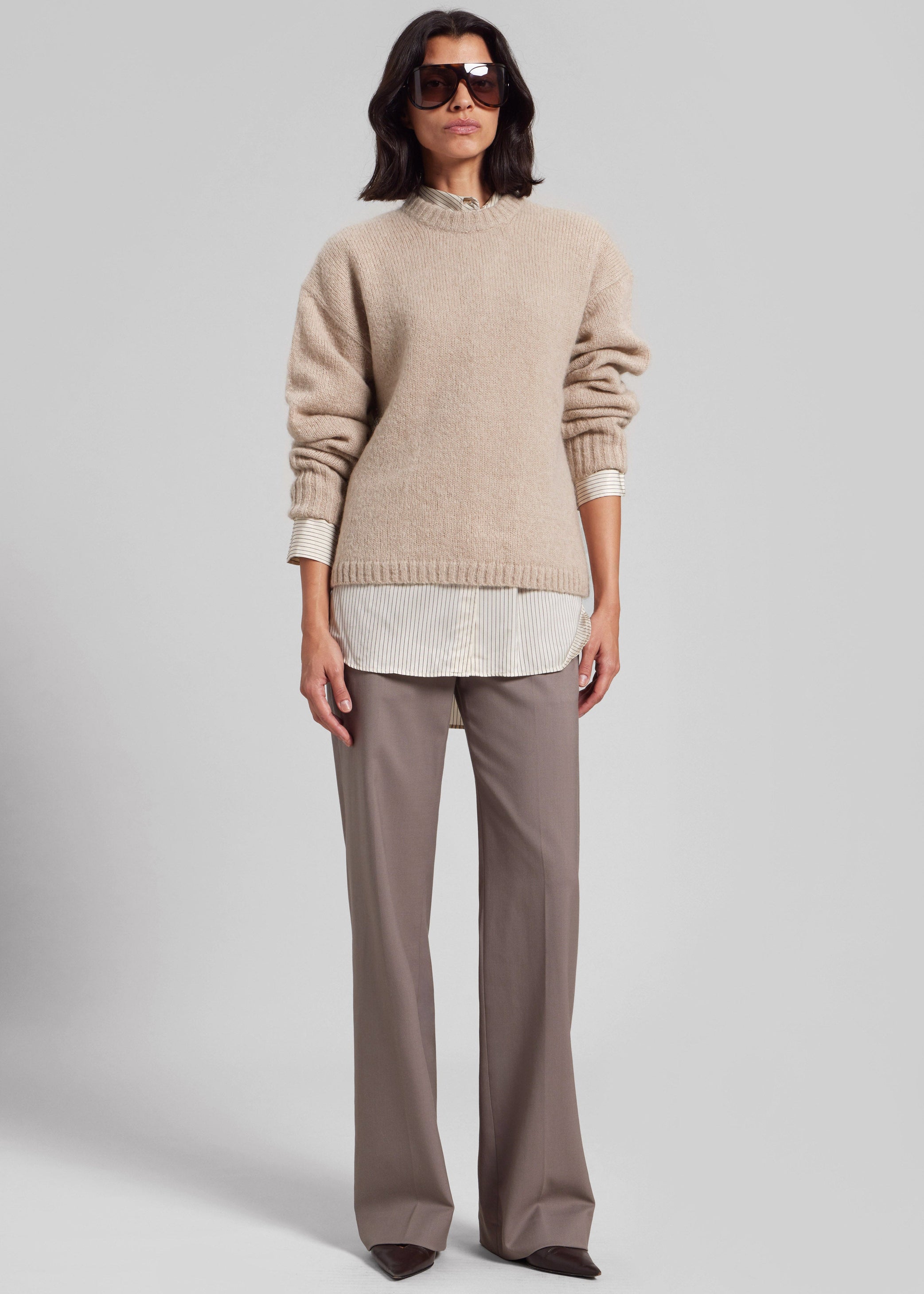 Shop the look image for By Malene Birger Brie Sweater - Cobblestone