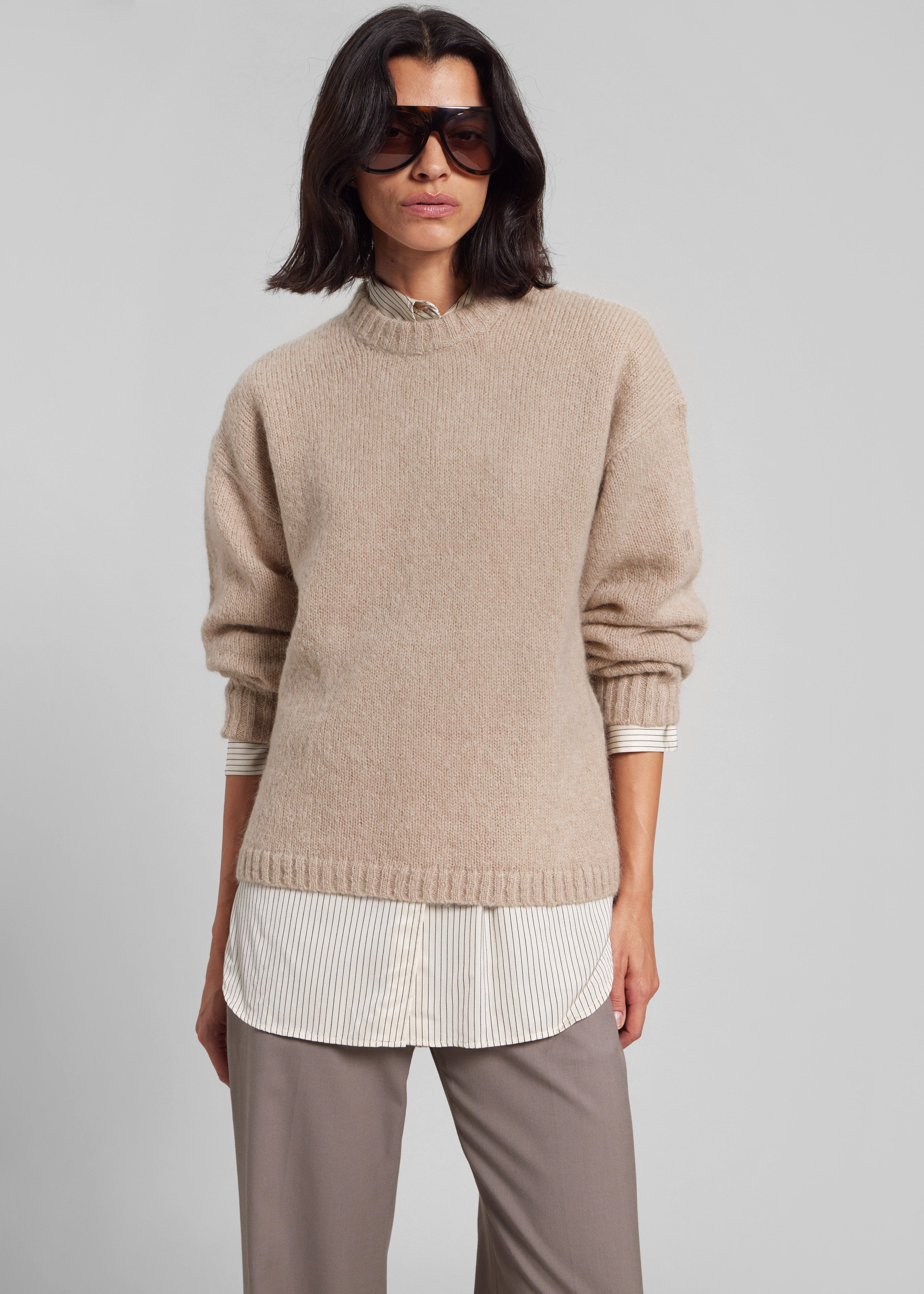 By Malene Birger Brie Sweater - Cobblestone - 1