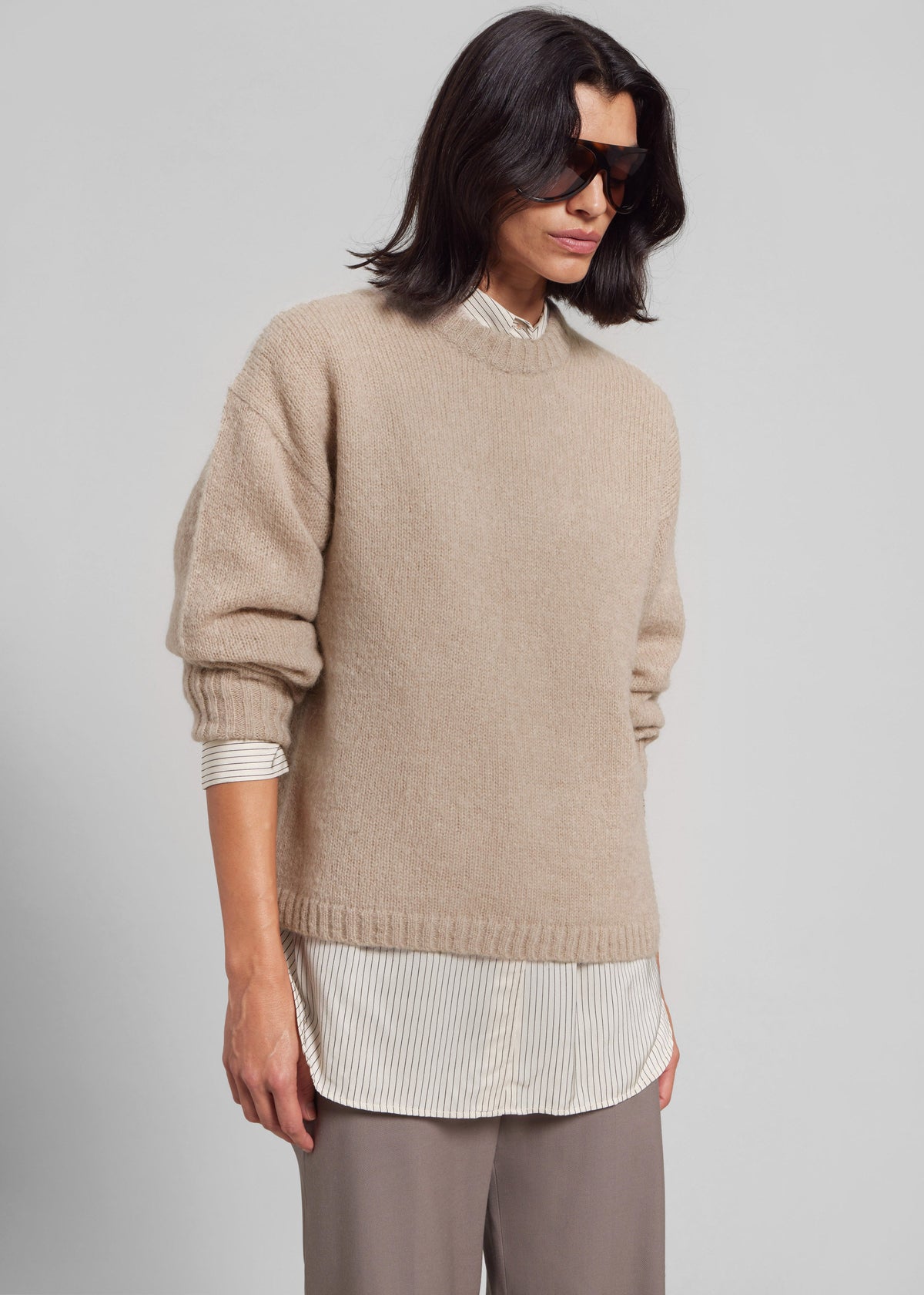 By Malene Birger Brie Sweater - Cobblestone - 3