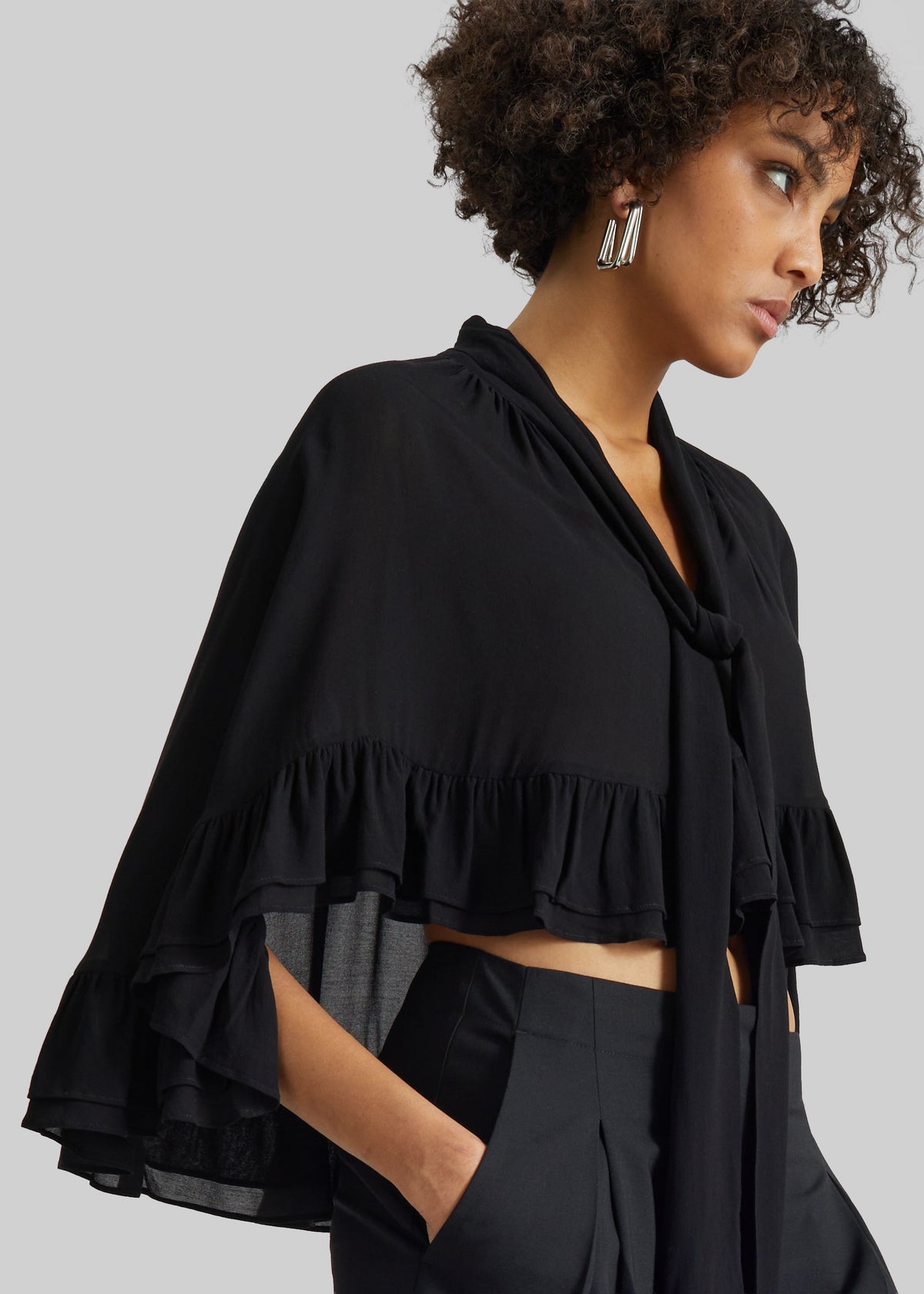 By Malene Birger Cedi Cape - Black - 4