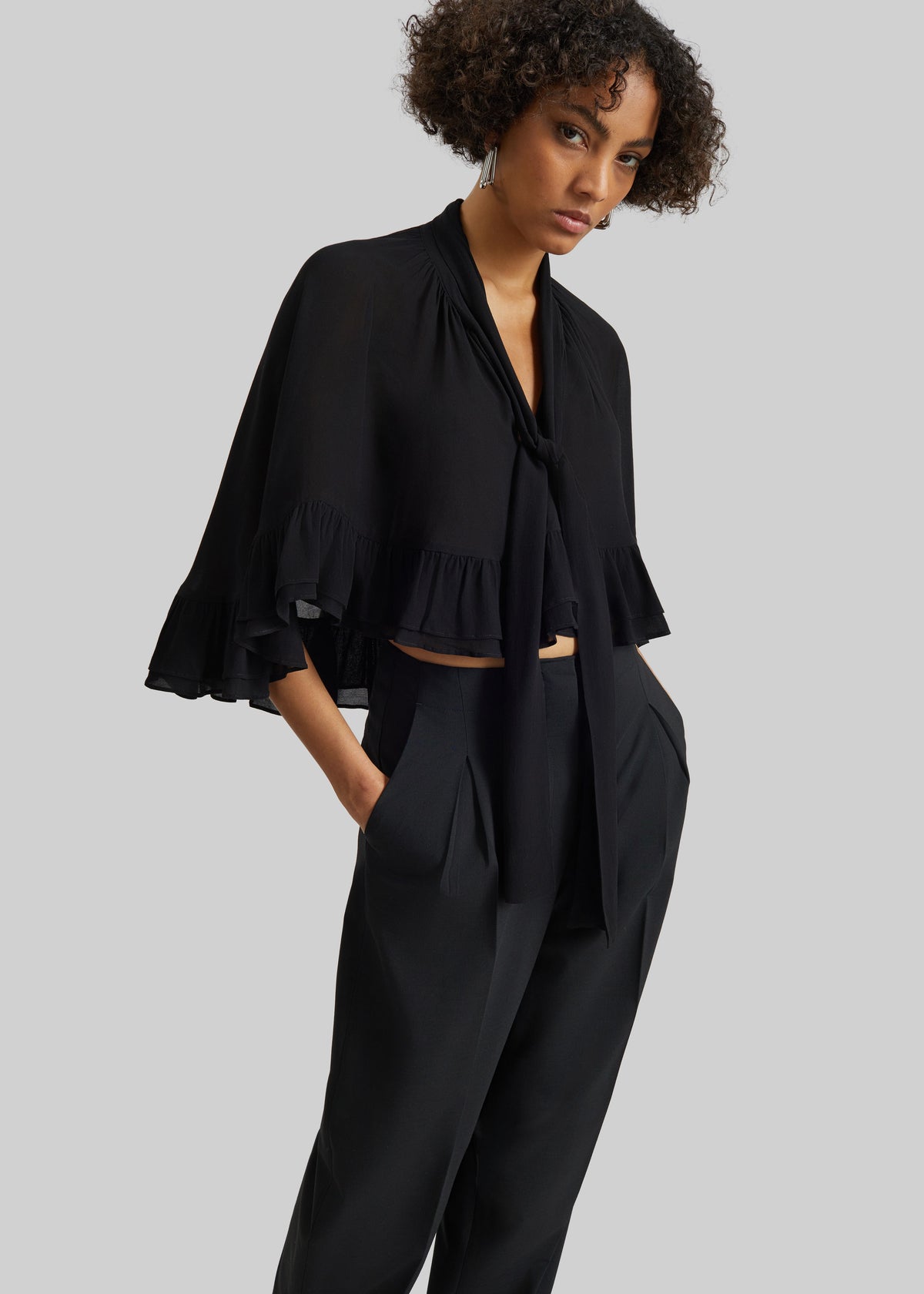 By Malene Birger Cedi Cape - Black - 1