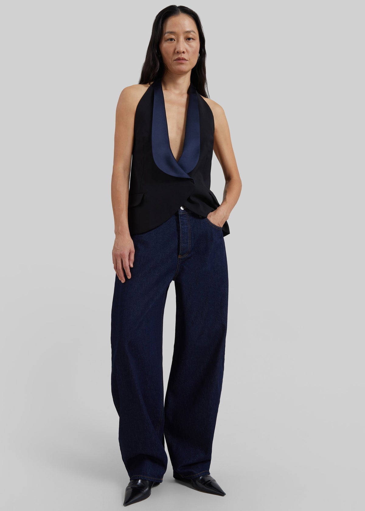 By Malene Birger Dallas Denim Pants - Dark Blue Rinsed