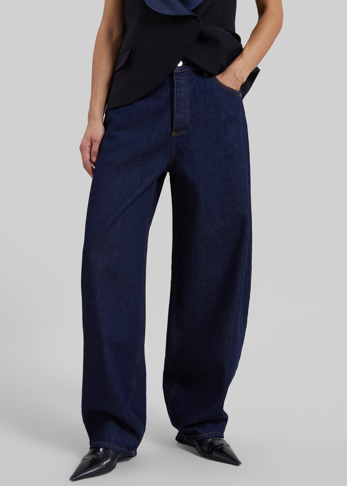 By Malene Birger Dallas Denim Pants - Dark Blue Rinsed