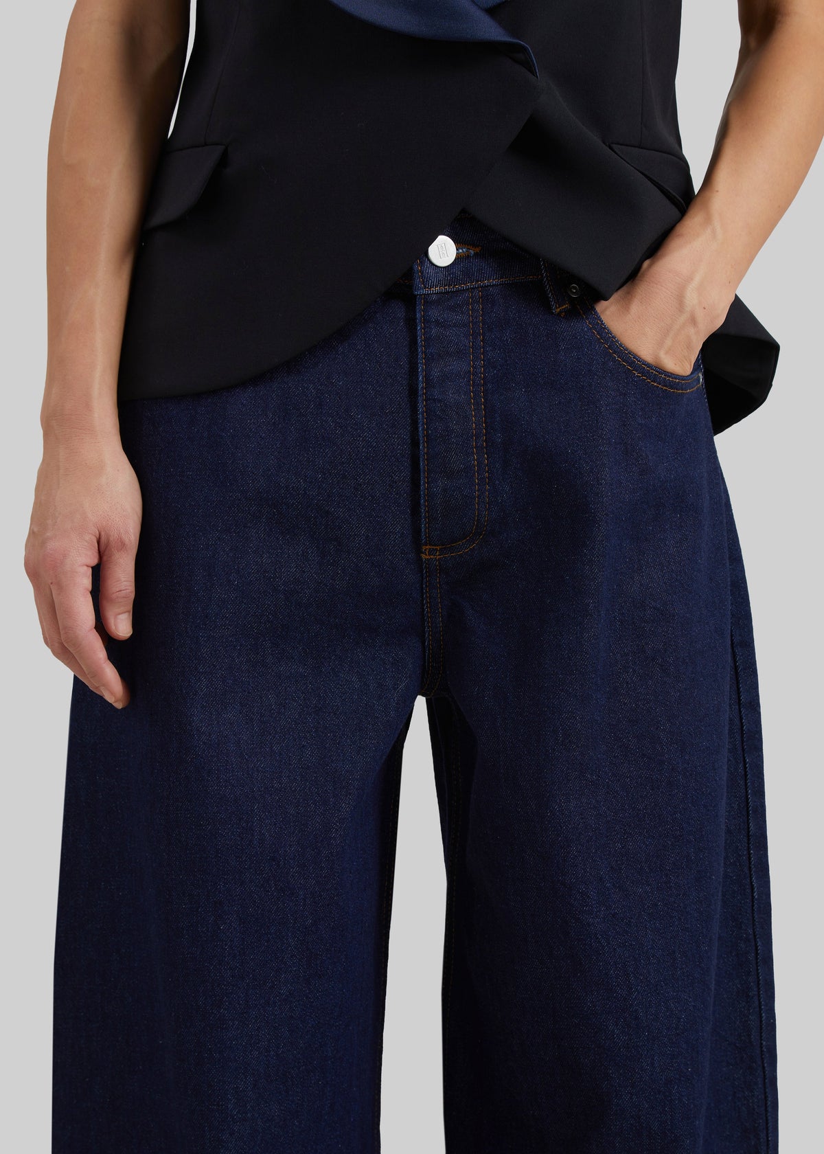 By Malene Birger Dallas Denim Pants - Dark Blue Rinsed