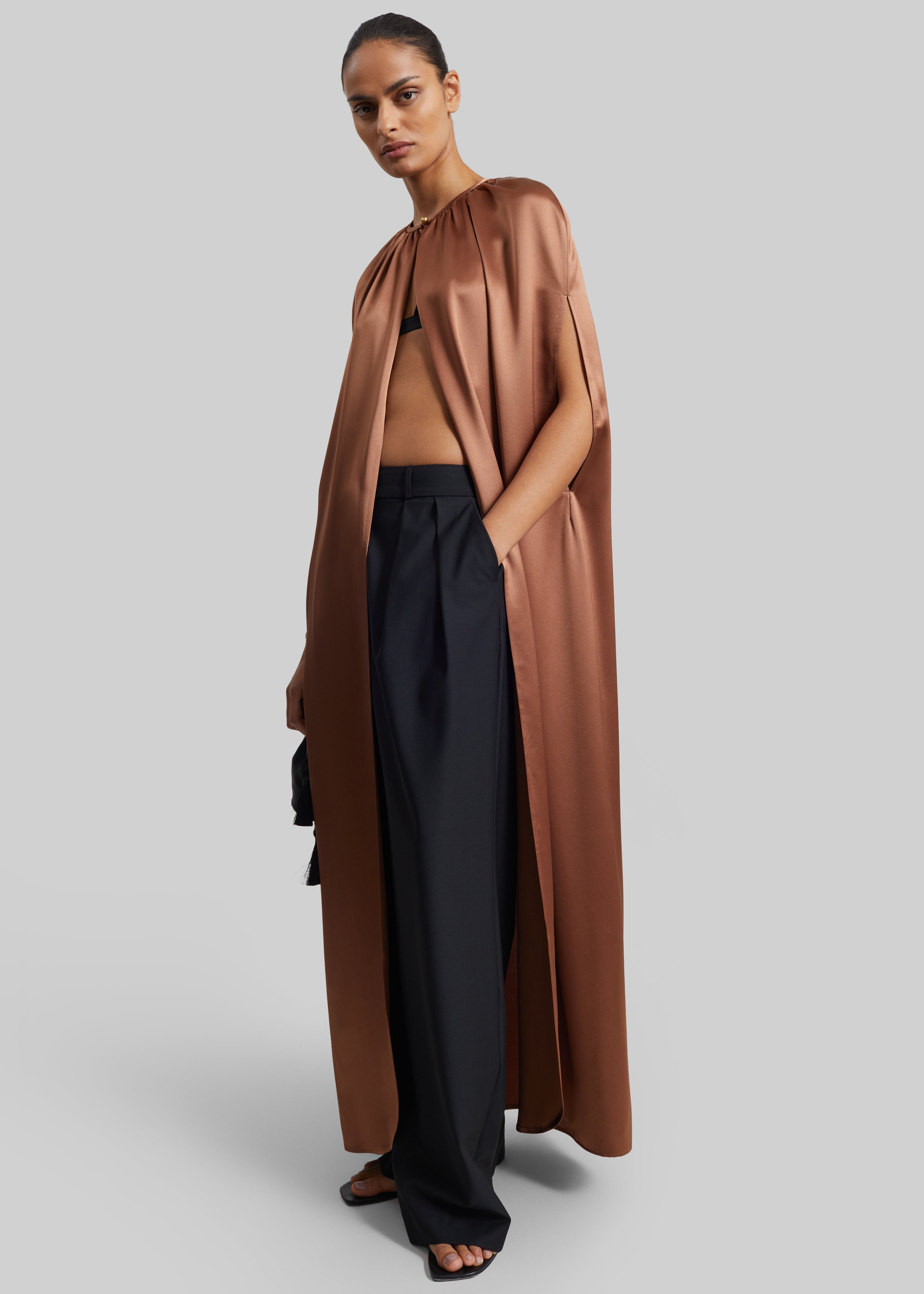 By Malene Birger Dallie Cape - Latte Brown - 1