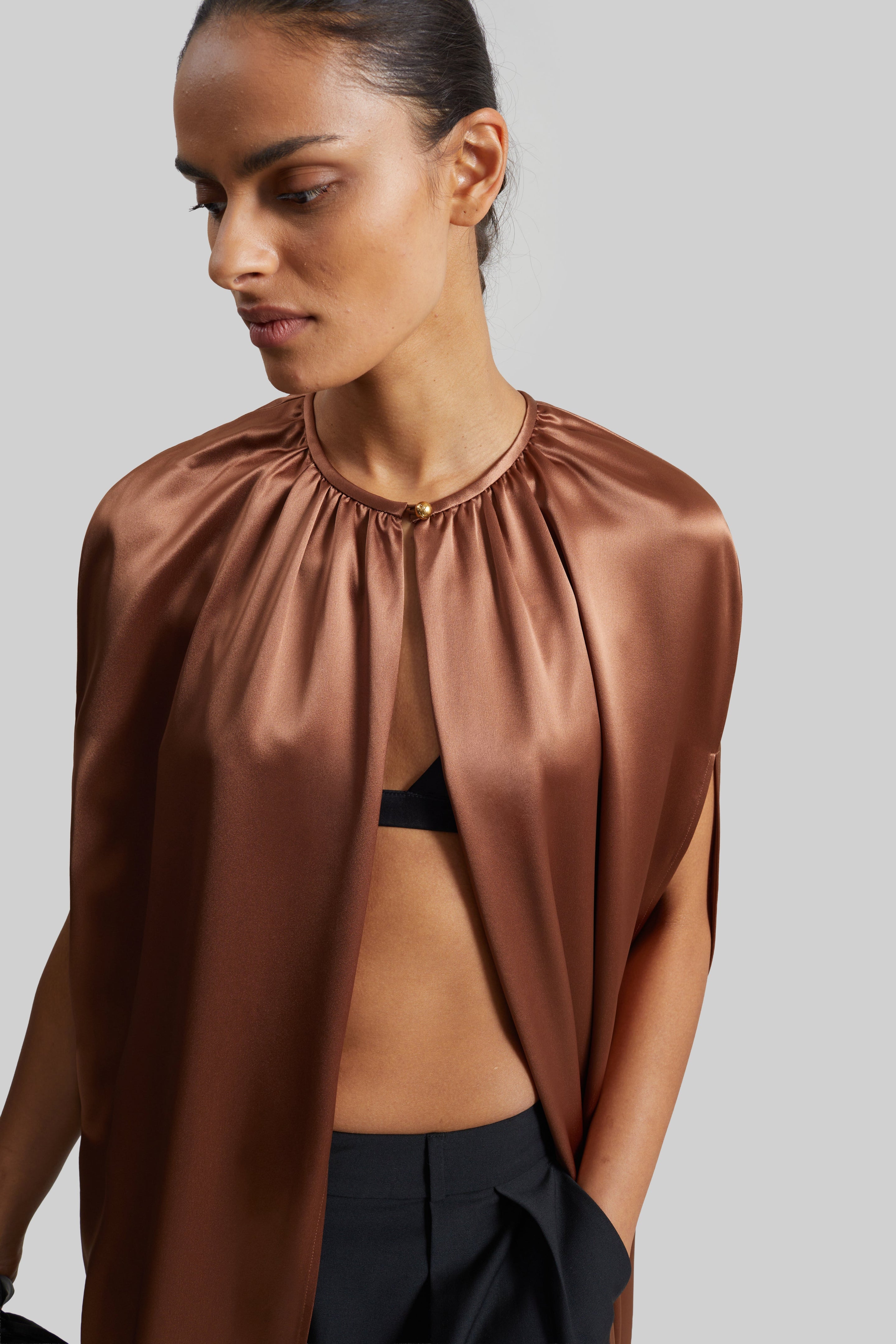 By Malene Birger Dallie Cape - Latte Brown - 5