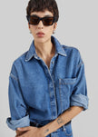 By Malene Birger Dea Denim Shirt - Mid Denim Blue