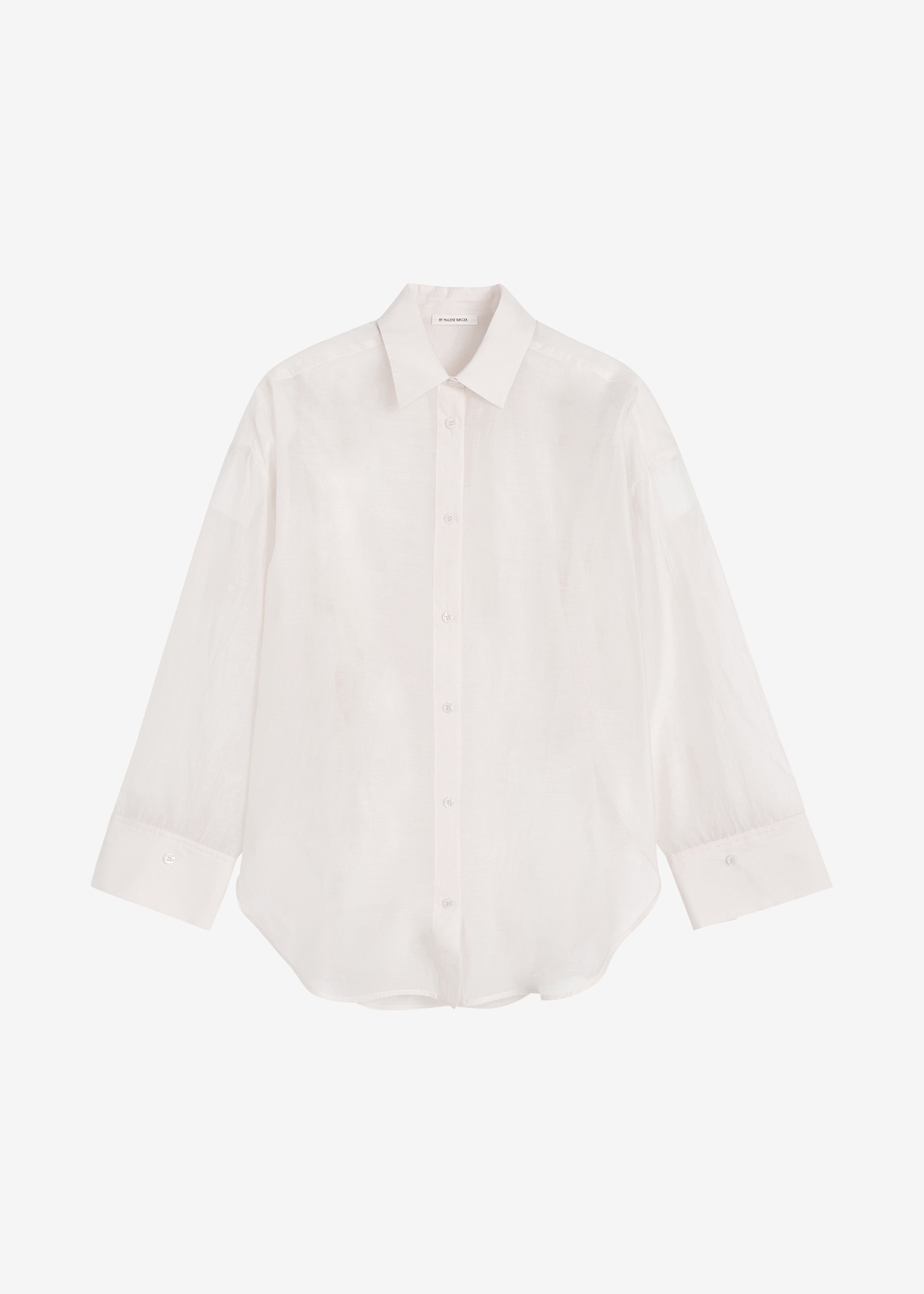 By Malene Birger Derris Silk Organza Shirt - Soft White - 5