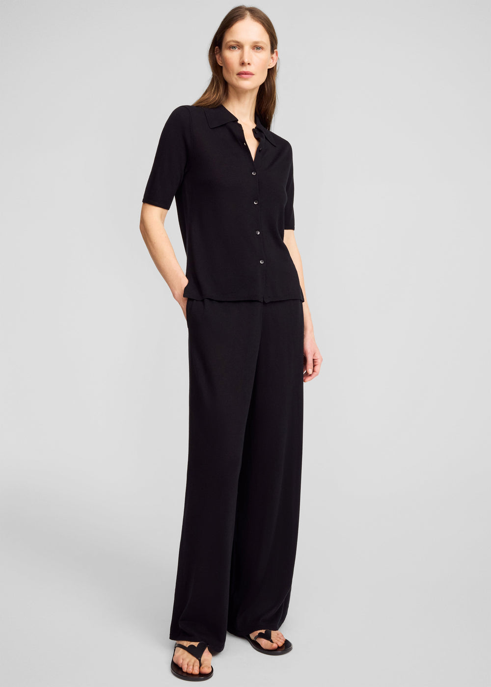 By Malene Birger Dotta Knit Top - Black