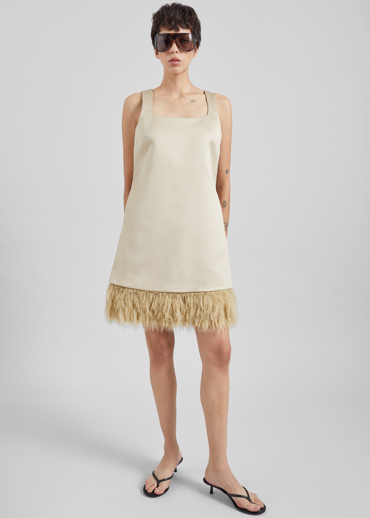 By Malene Birger mini robe Elva - Old Beige - 8
