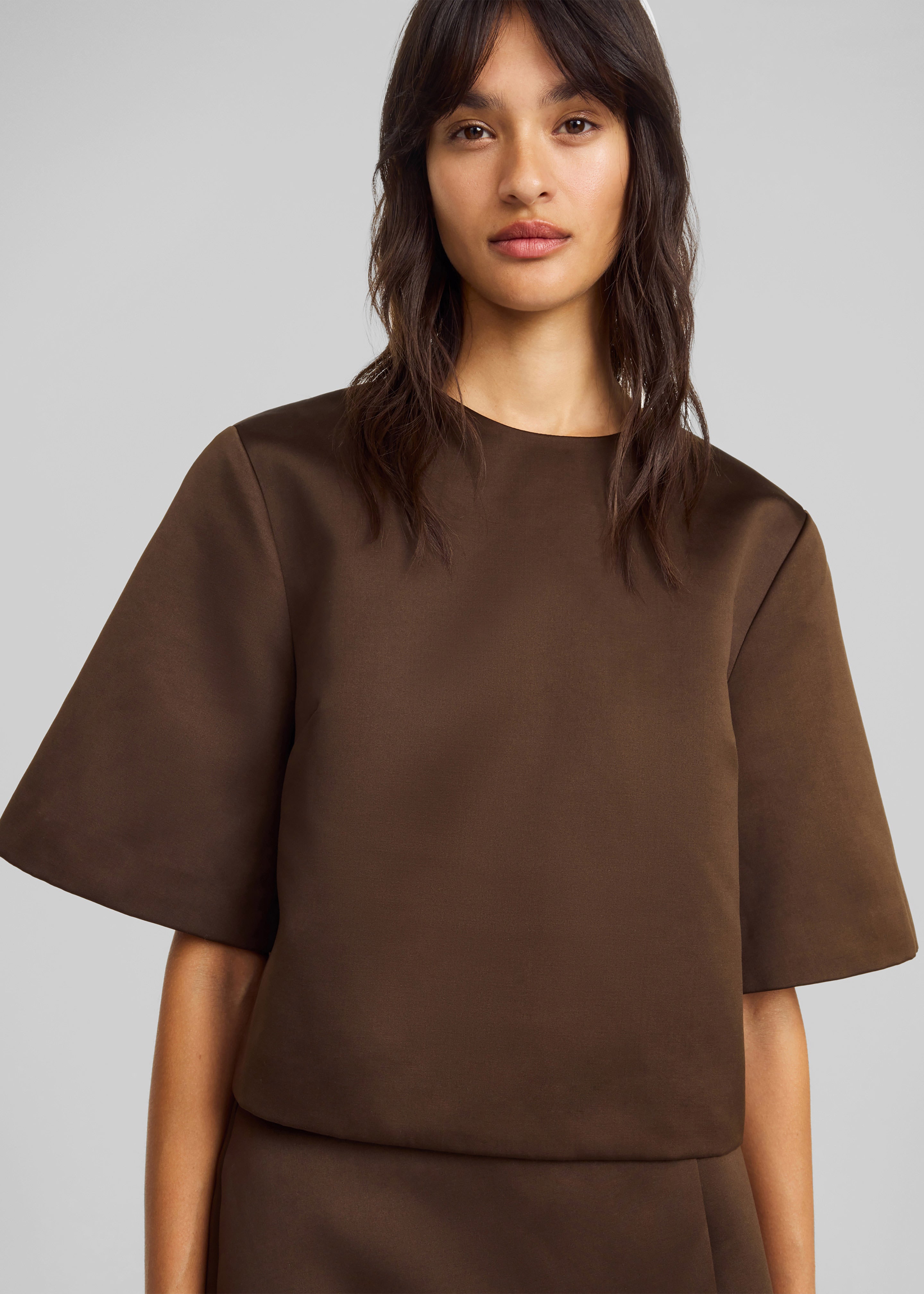 By Malene Birger Hania Top - Dark Mahogany - 2