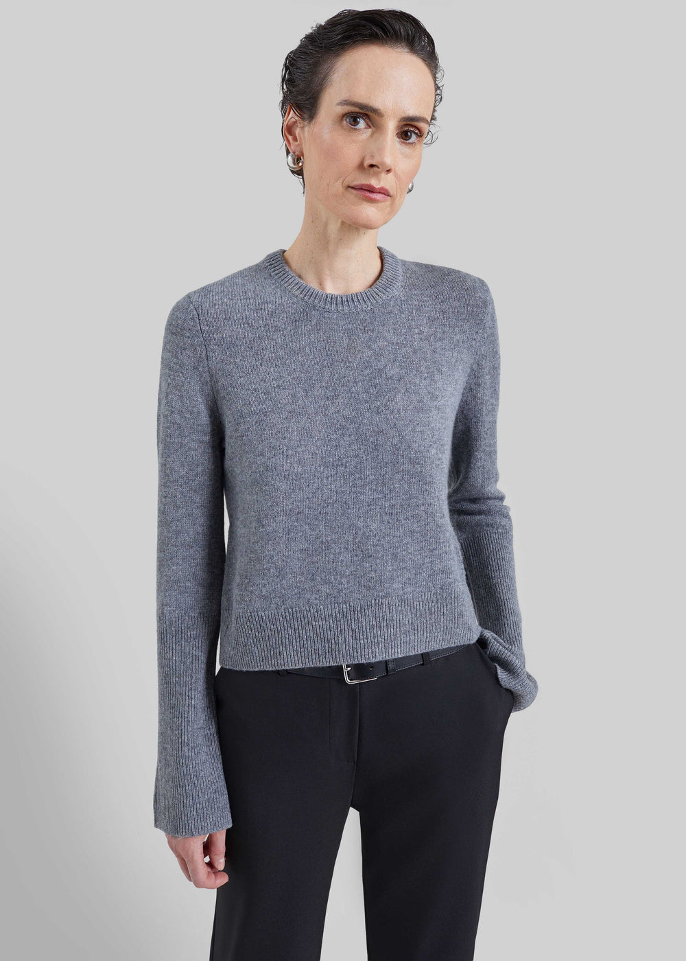 By Malene Birger Hannah Sweater - Grey Melange - 1
