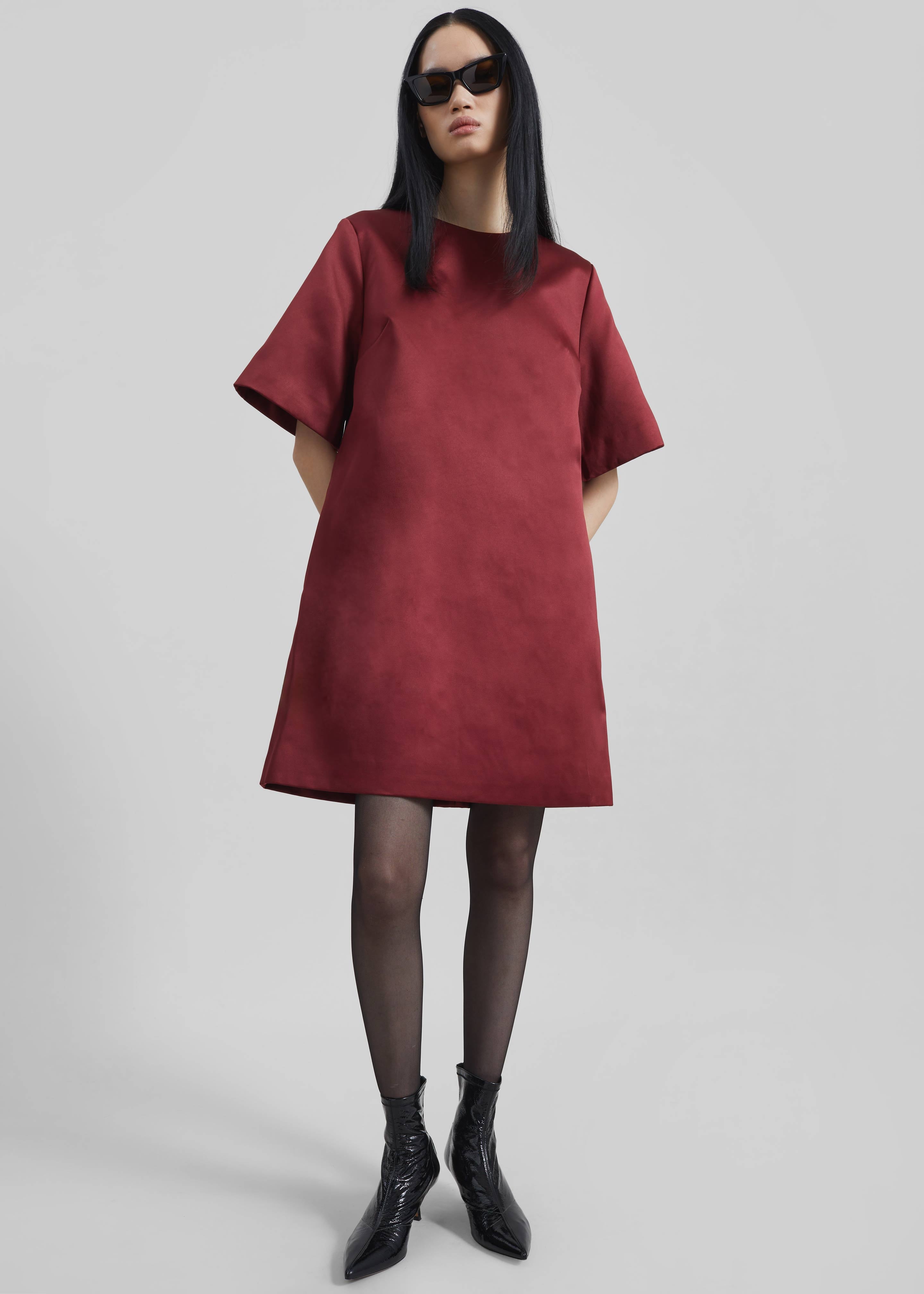 By Malene Birger Harperz Mini Dress - Cabernet - 2