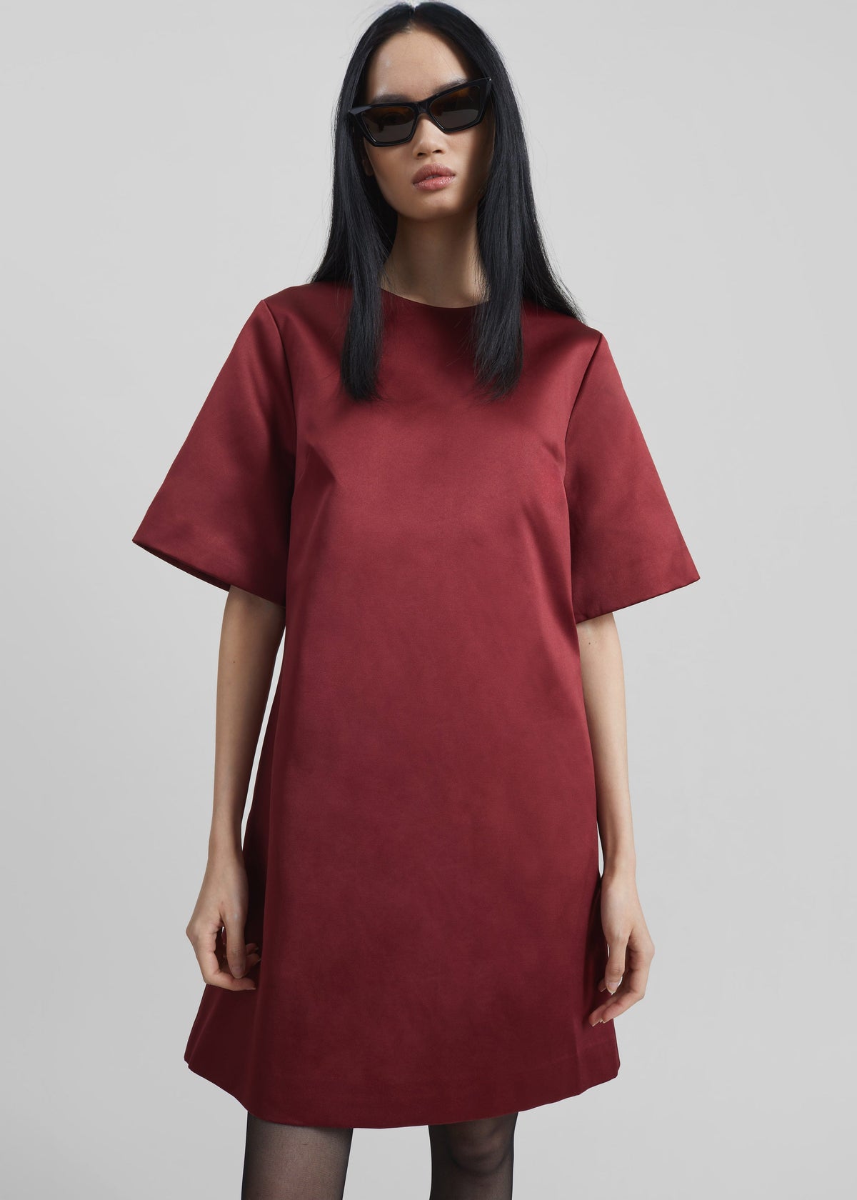 By Malene Birger Harperz Mini Dress - Cabernet - 4