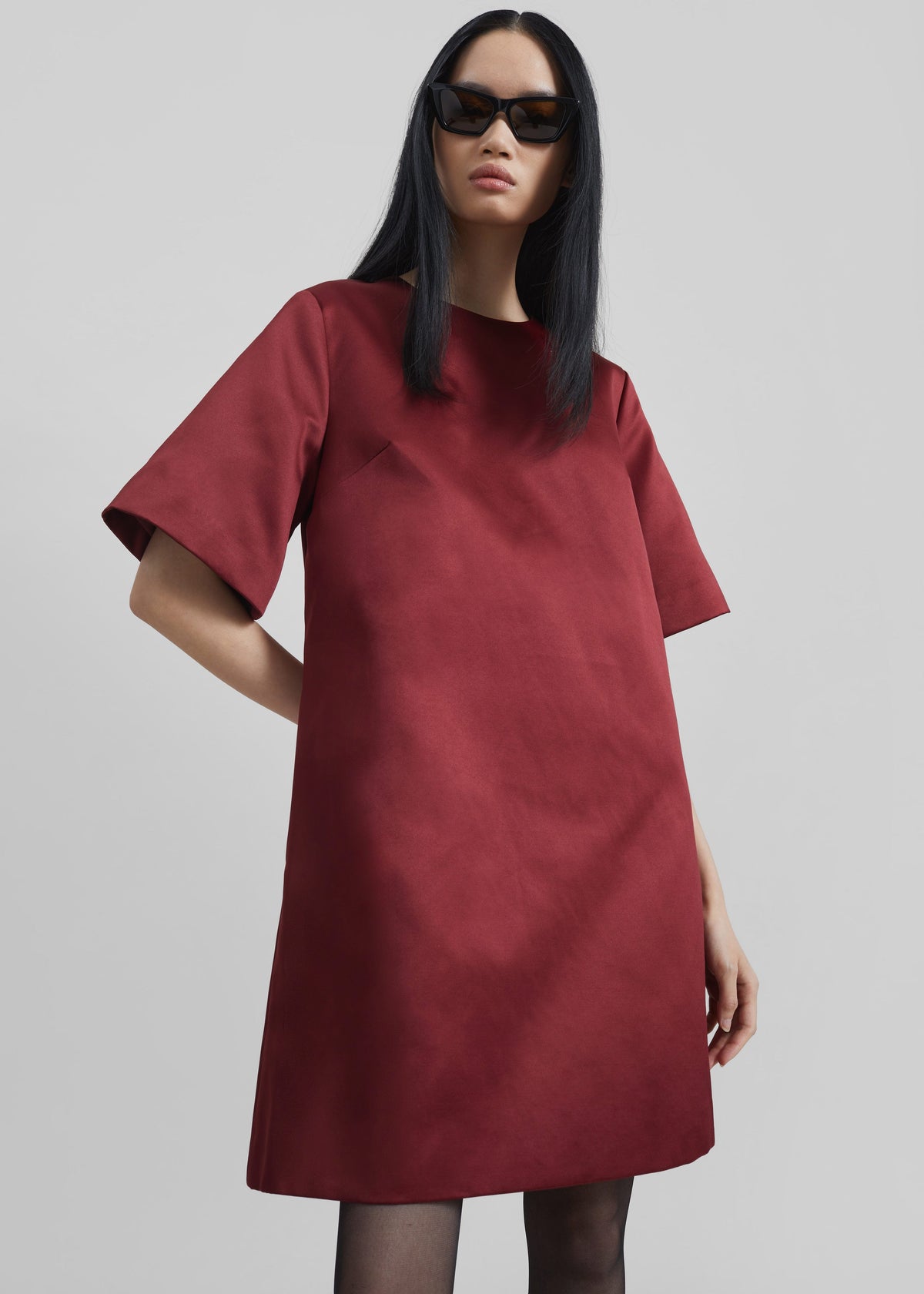 By Malene Birger Harperz Mini Dress - Cabernet - 1