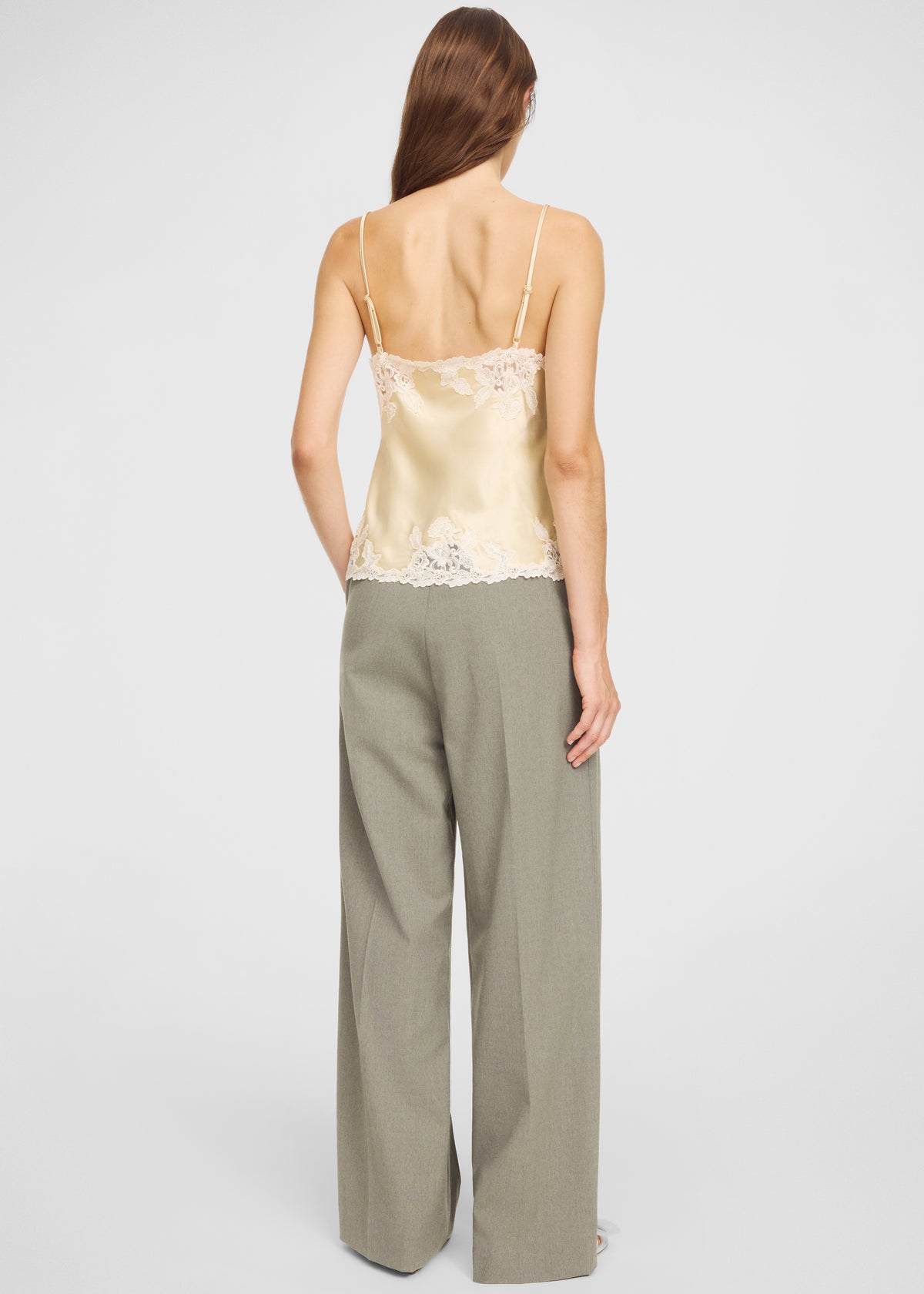 By Malene Birger Madeleine Satin Top - Vanilla Cream - 8