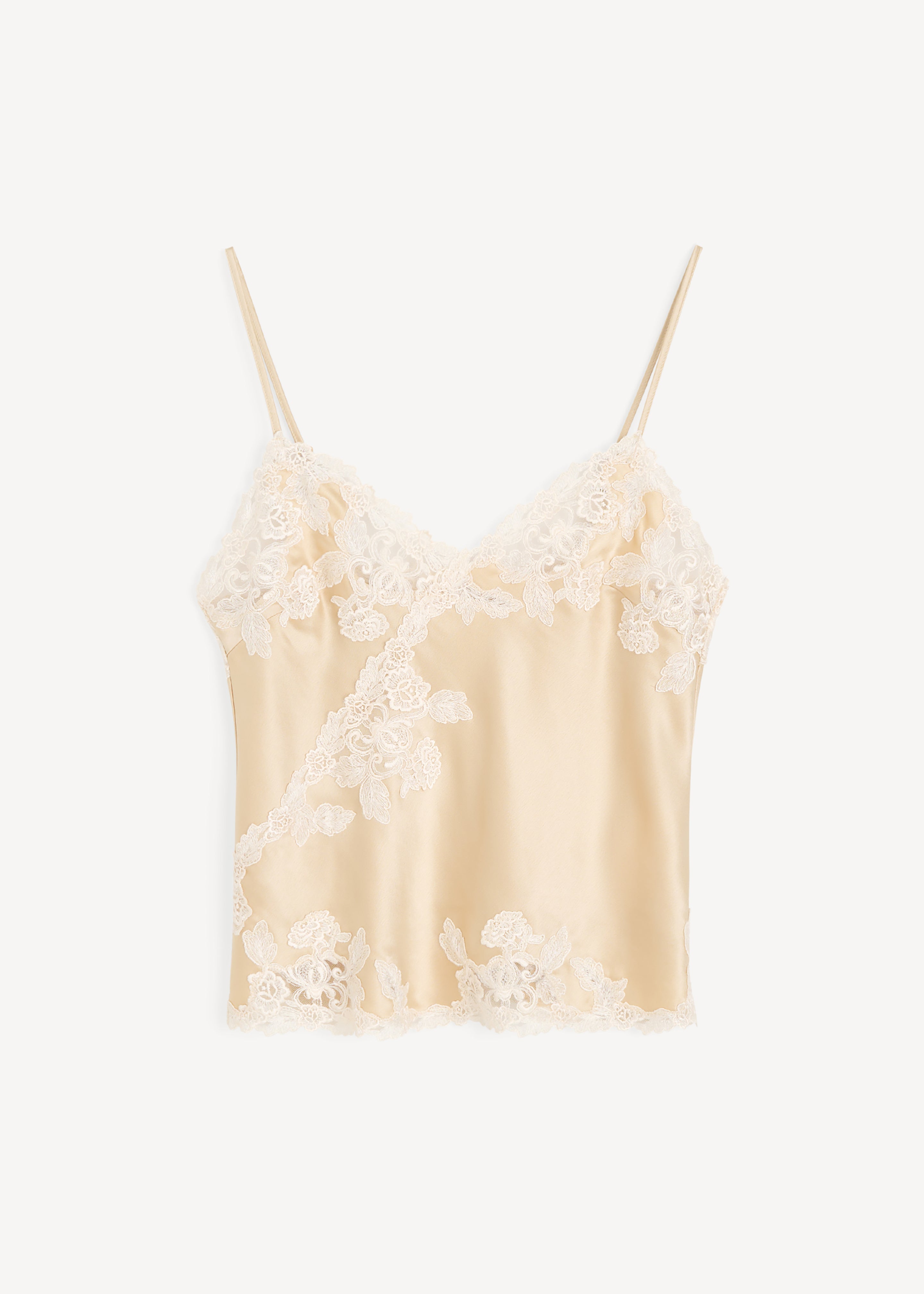 By Malene Birger Madeleine Satin Top - Vanilla Cream - 9