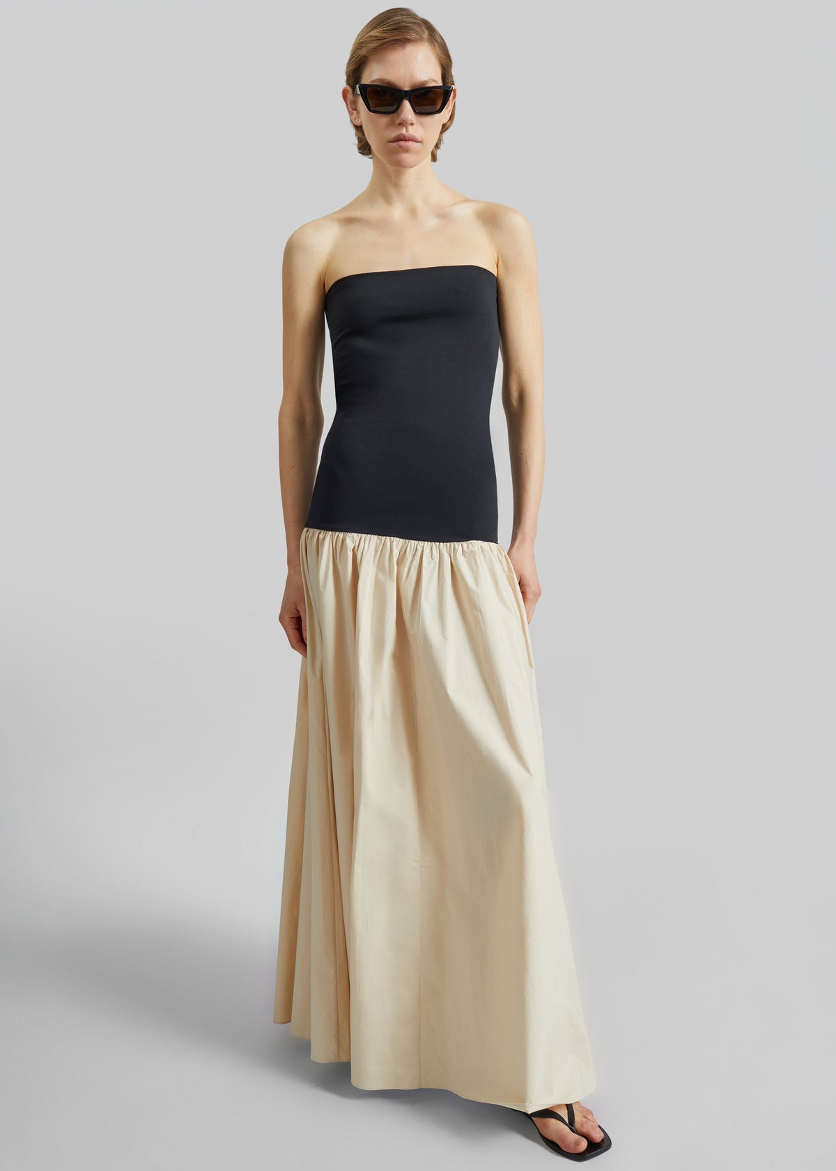 By Malene Birger Marc Cotton Maxi Dress - Oyster Gray - 4