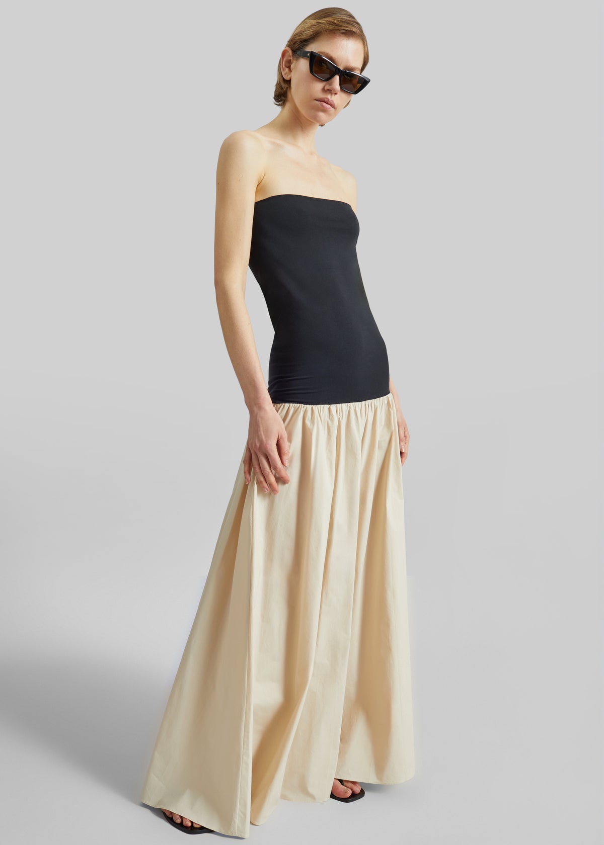By Malene Birger Marc Cotton Maxi Dress - Oyster Gray - 3