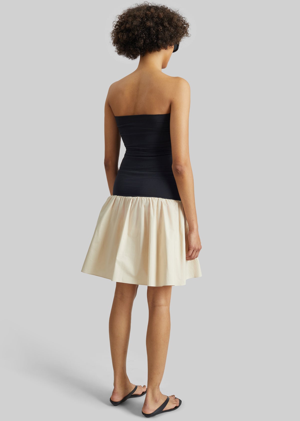 By Malene Birger Marcia Cotton Mini Dress - Oyster Gray - 6