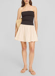 By Malene Birger Marcia Cotton Mini Dress - Oyster Gray
