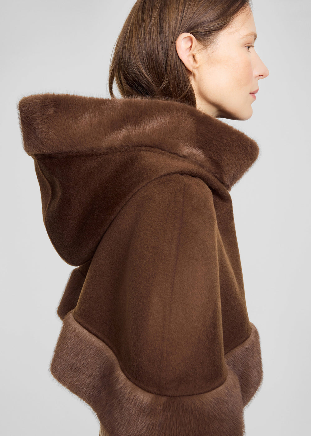 By Malene Birger Marta Wool Cape - Carafe