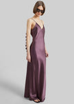By Malene Birger Pascale robe maxi en soie - Aubergine