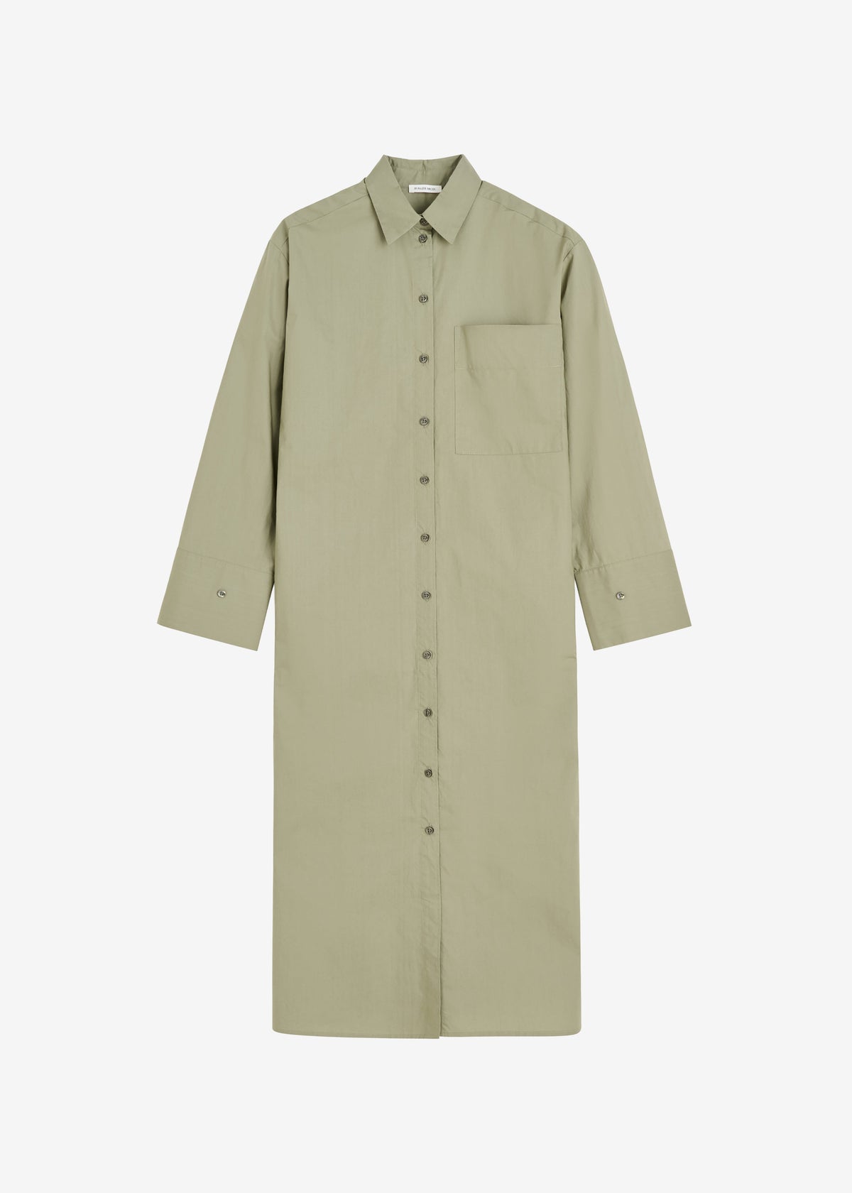 By Malene Birger Perroti Cotton Maxi Dress - Deep Lichen Green - 4