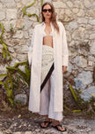 By Malene Birger Perroti Cotton Maxi Dress - Dark Sand Stripe