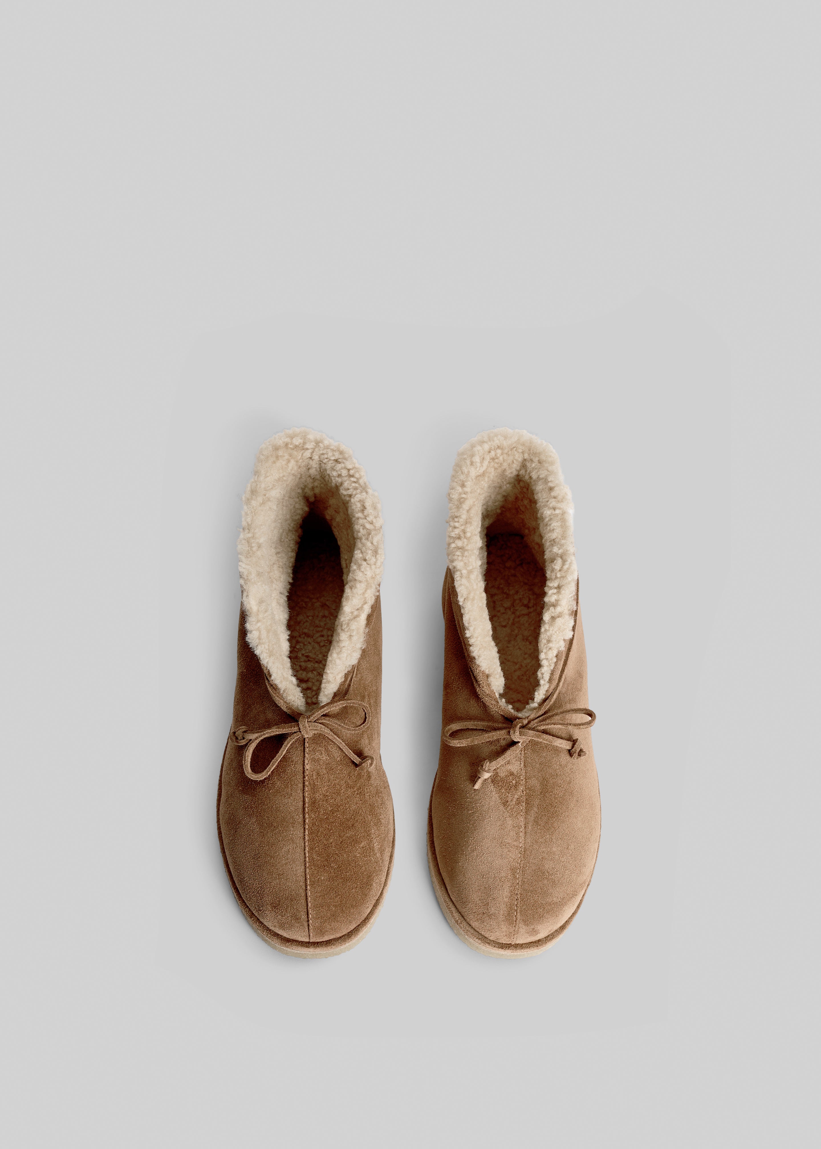 By Malene Birger Romma Shearling Boots - Tobacco Brown - 3