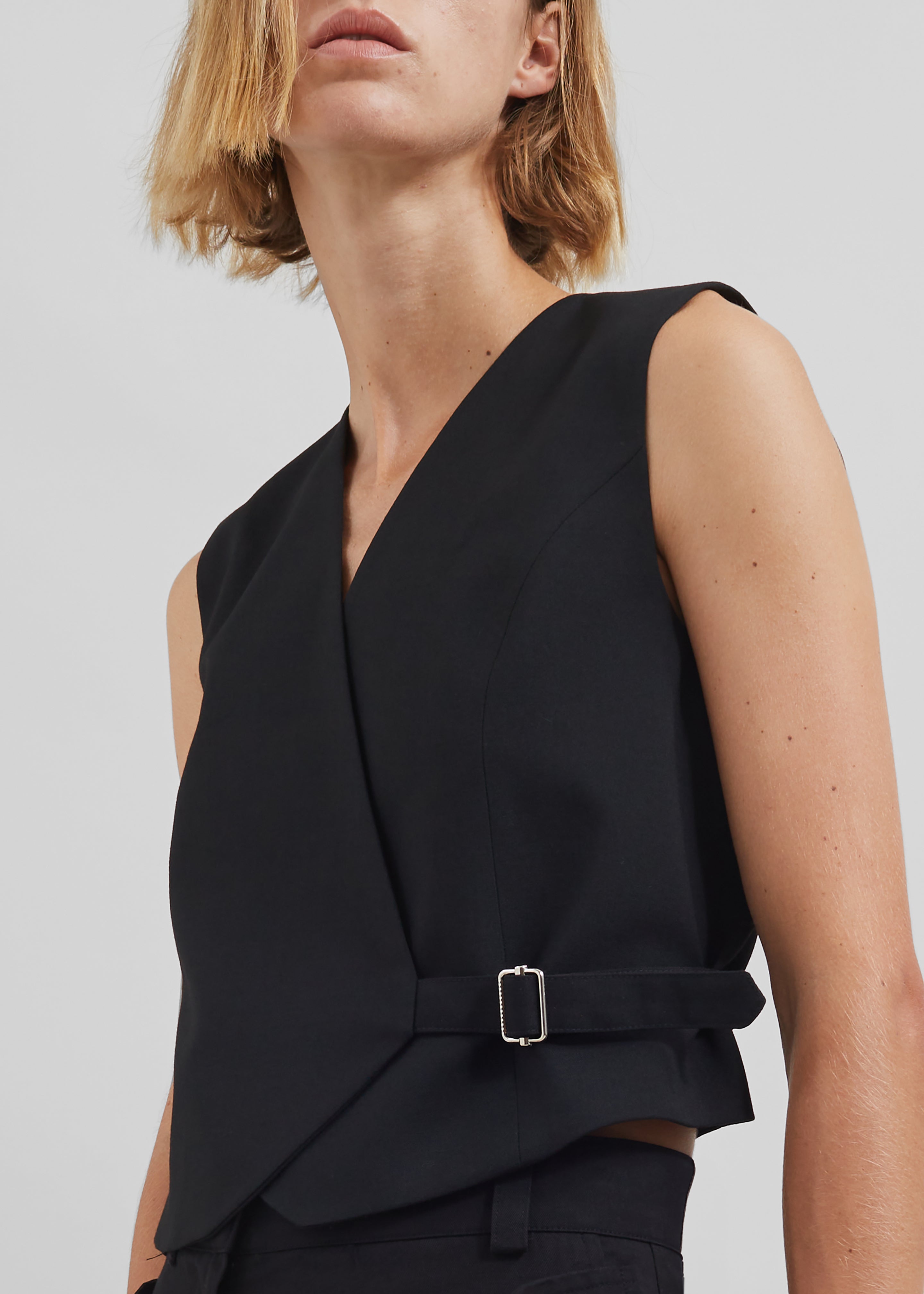 By Malene Birger Talime Waistcoat - Black - 2