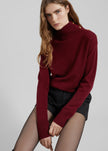 By Malene Birger Vanille Wool Sweater - Cabernet