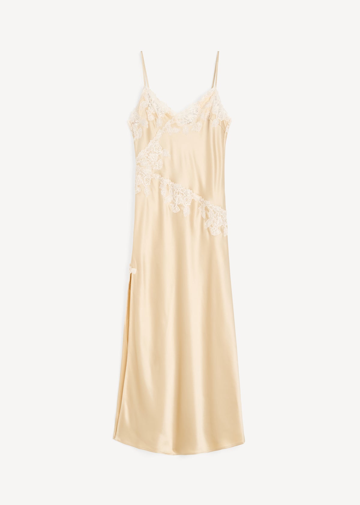By Malene Birger Vera Satin Maxi Dress - Vanilla Cream - 5