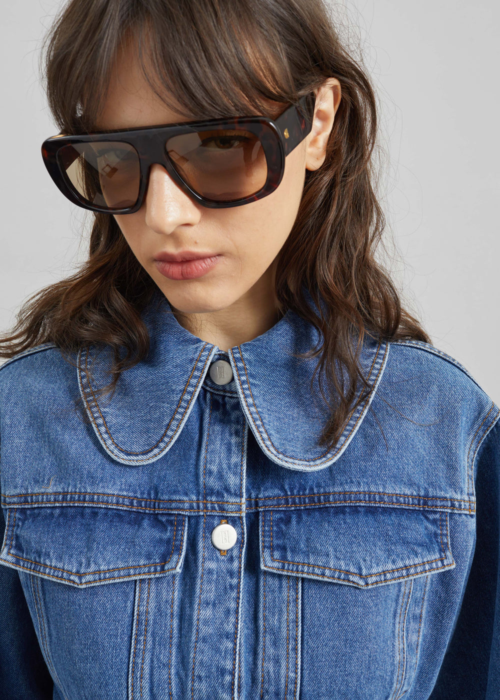 By Malene Birger Villies Jacket - Mid Denim Blue - 1