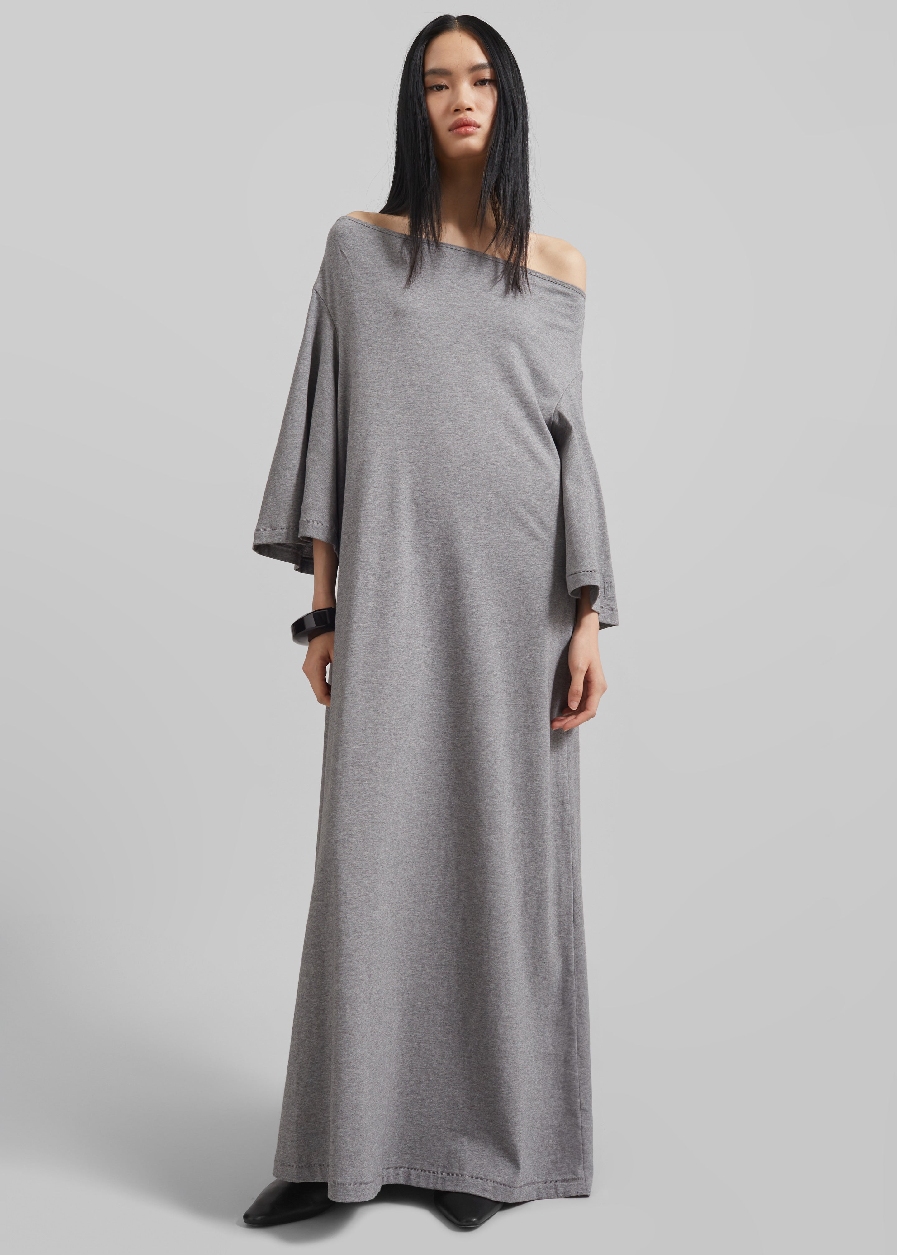 By Malene Birger Yalia Maxi Dress - Grey Melange - 1