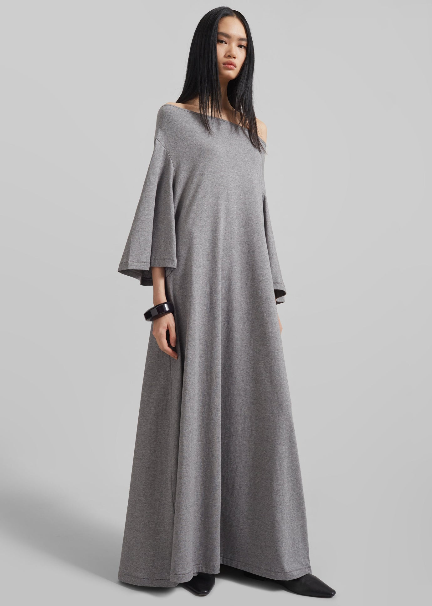 By Malene Birger Yalia Dress - Grey Melange - 1