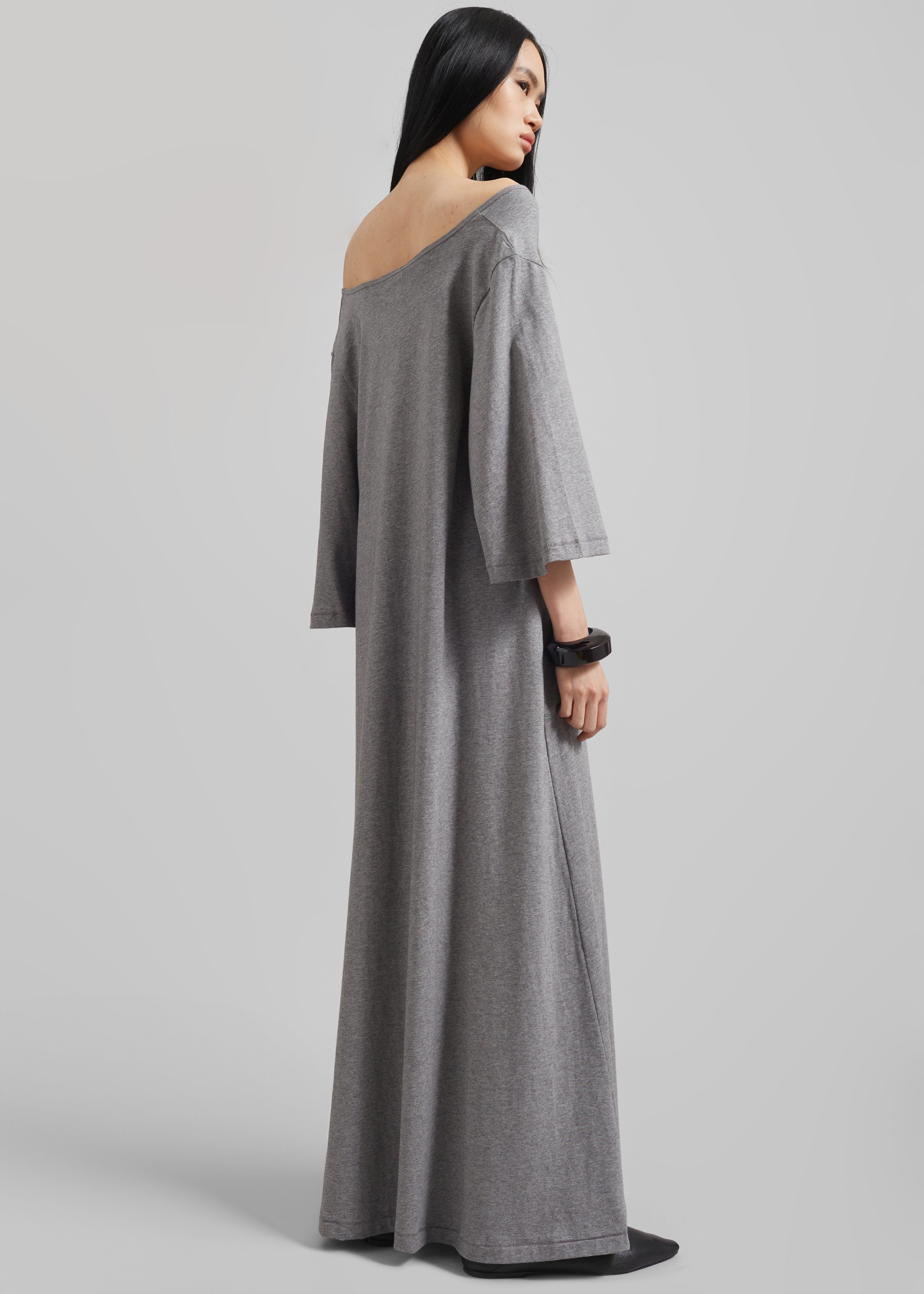 By Malene Birger Yalia Maxi Dress - Grey Melange - 7