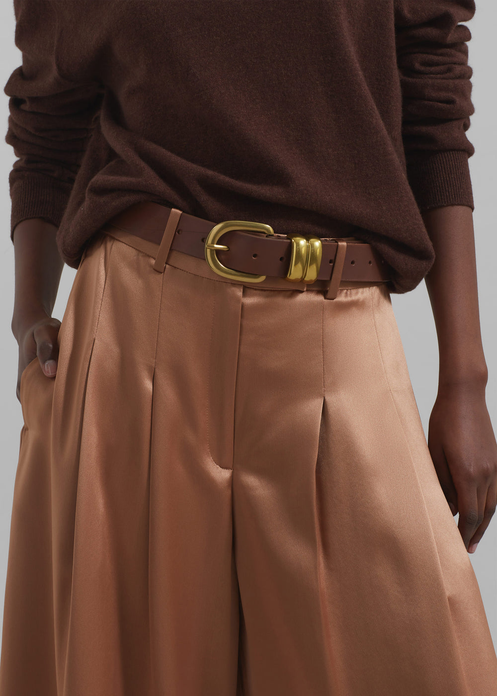 By Malene Birger Zoira Belt - Dark Brown - 1
