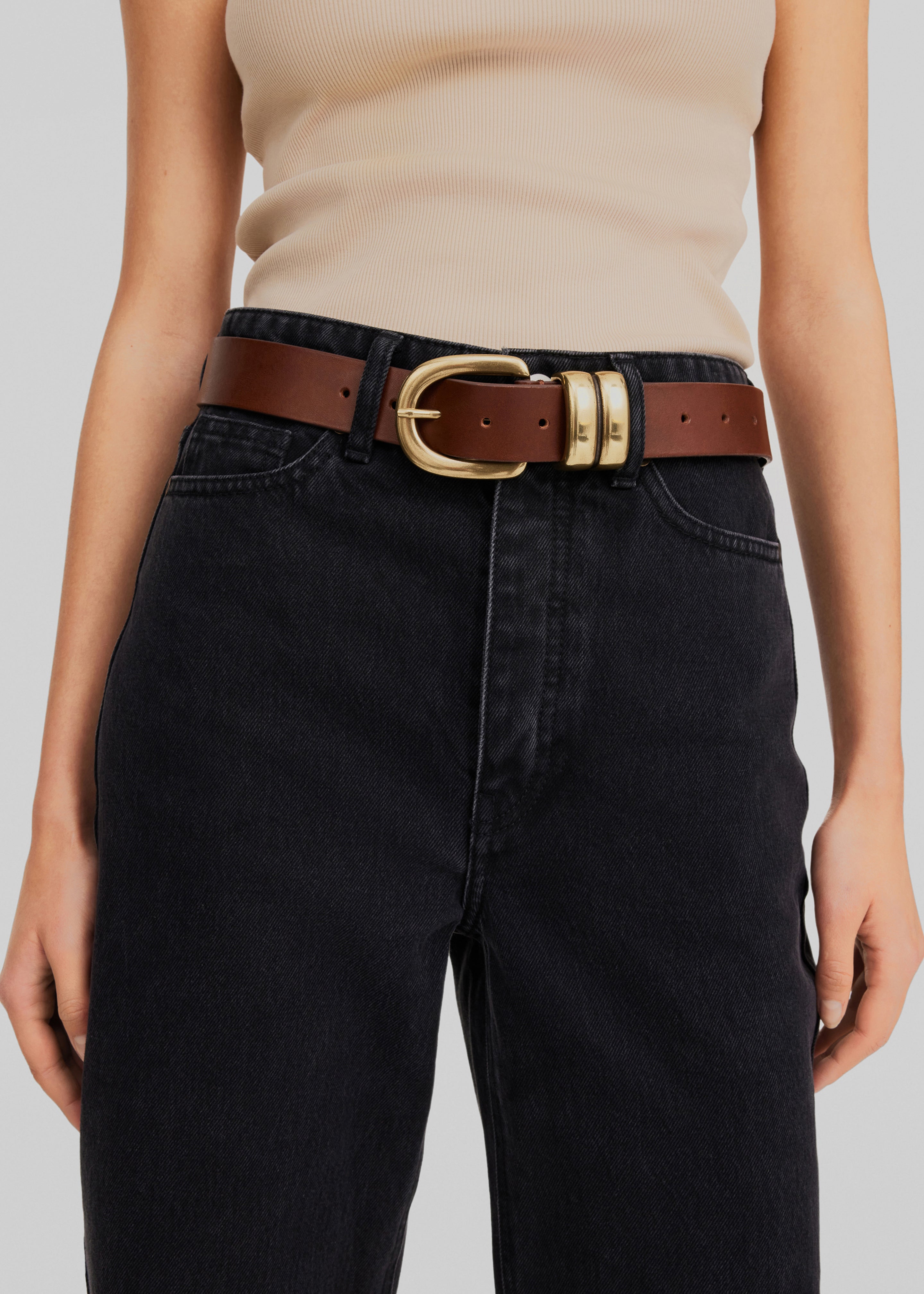 By Malene Birger Zoira Belt - Dark Brown - 7