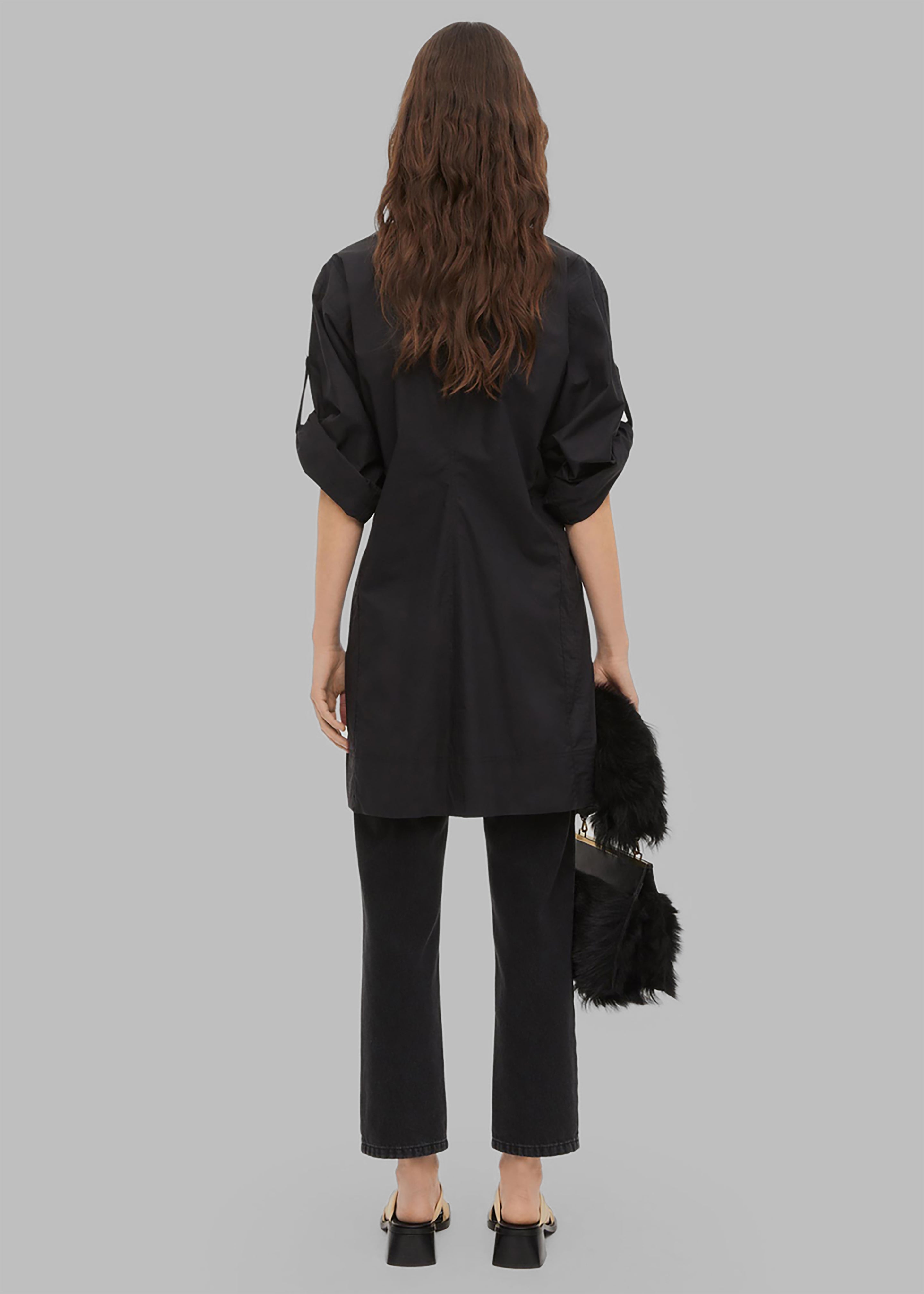 By Malene Birger Amalas Organic Cotton Shirt Dress - Black - 12
