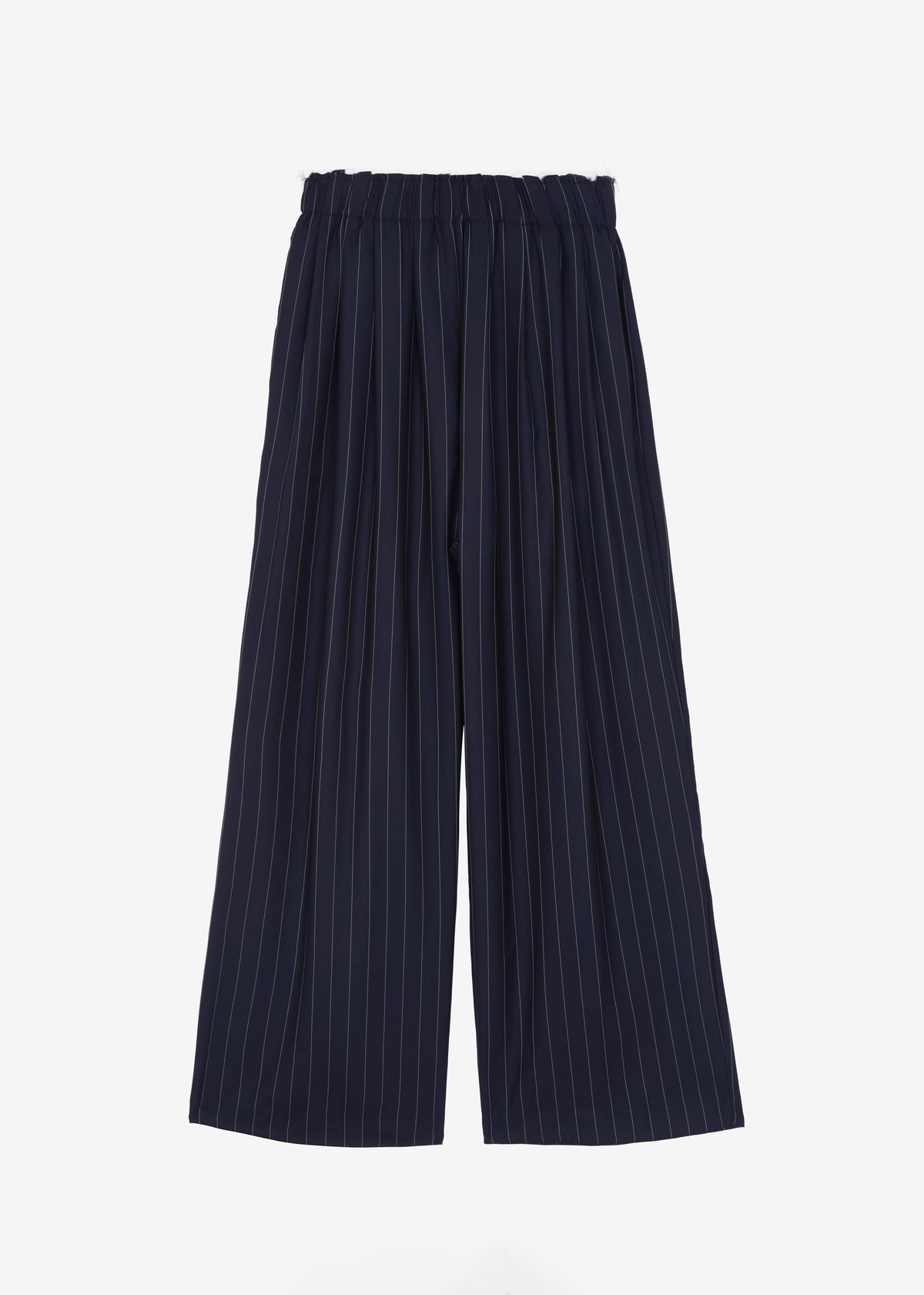 Caden Boxer Trousers - Navy/White Pinstripe - 6