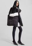 Calais Oversized Sleeveless Puffer Jacket - Black